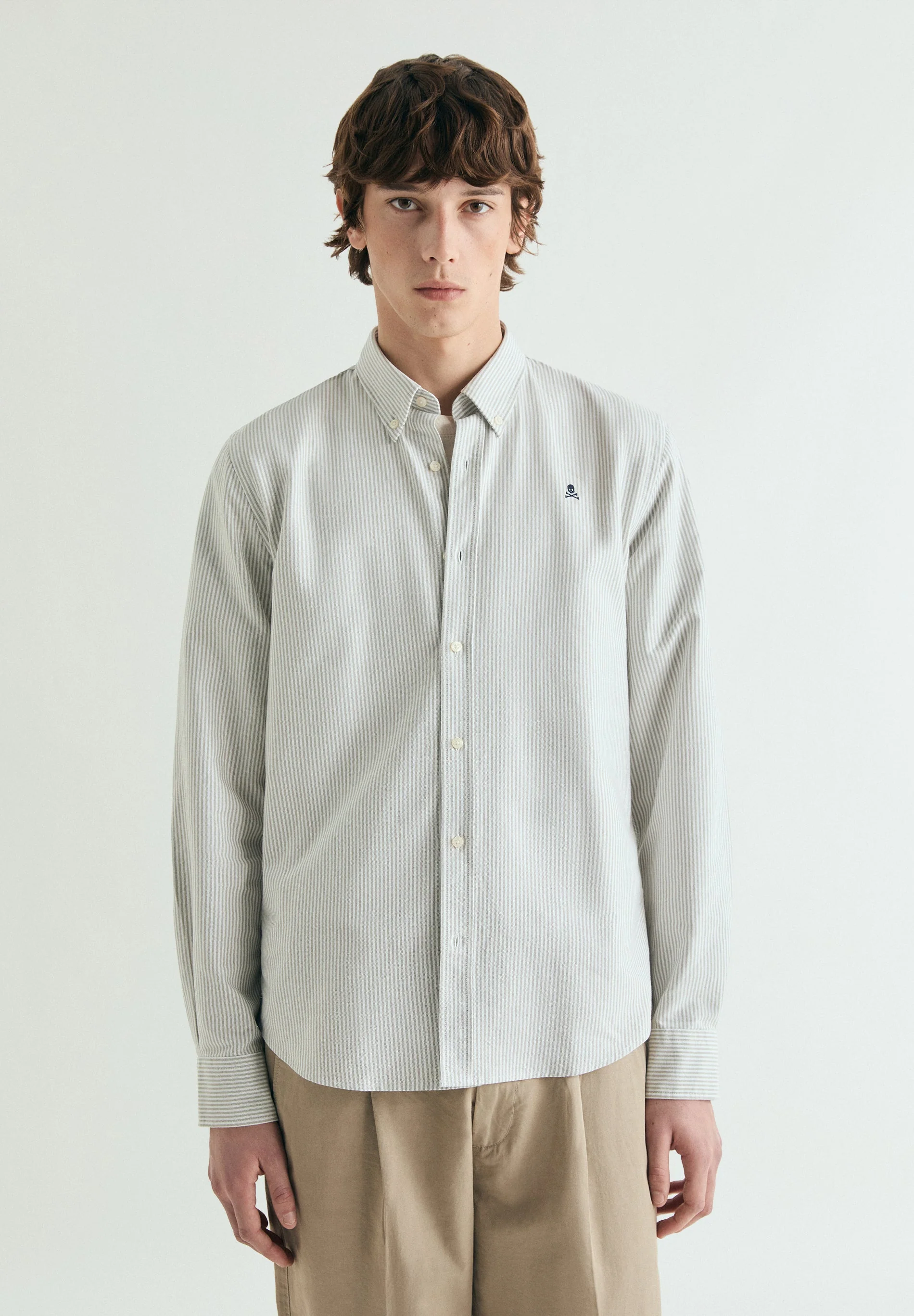 STRIPED PRINTED OXFORD SHIRT - Image 3