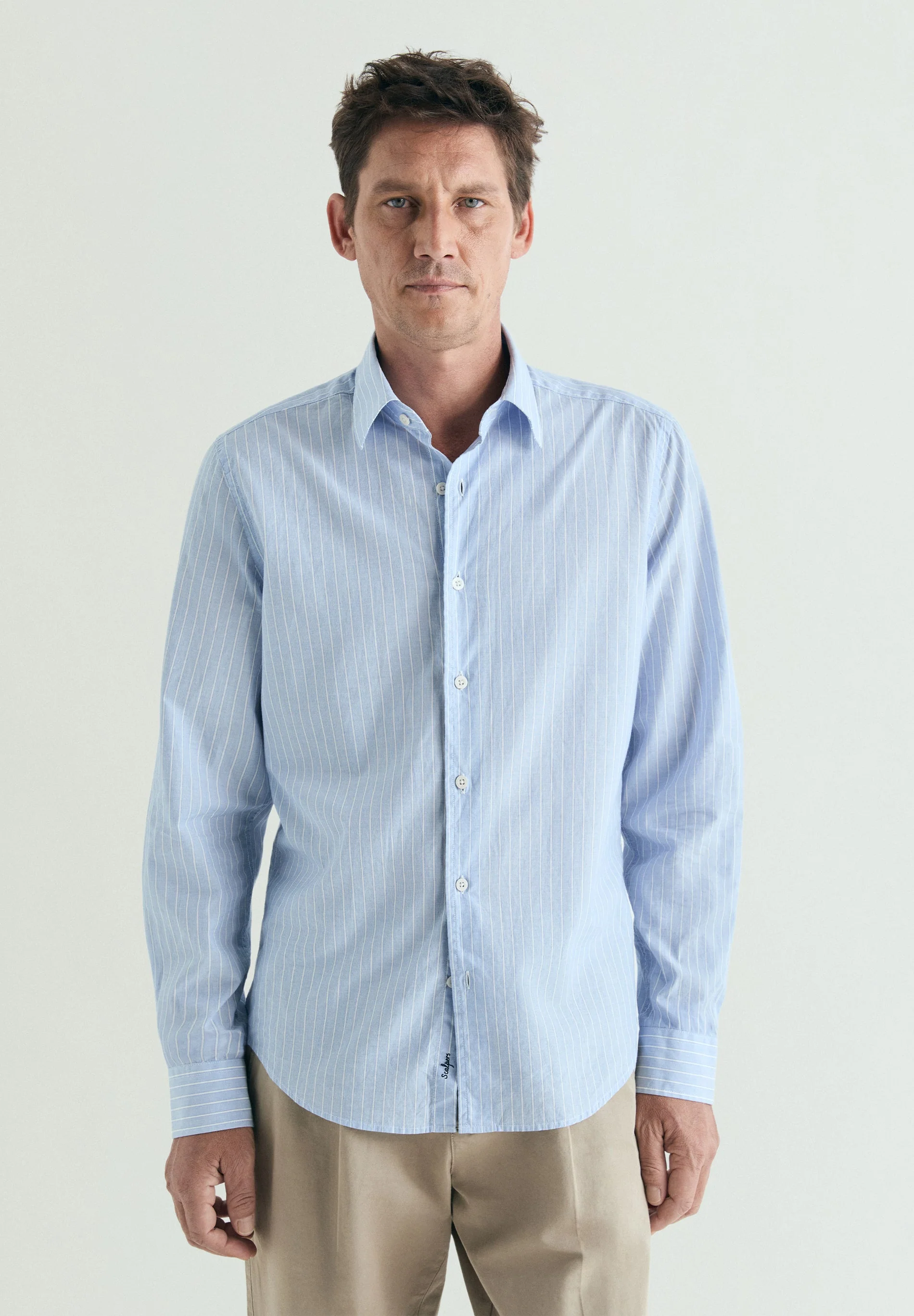 REGULAR FIT STRIPED COTTON SHIRT - Image 2