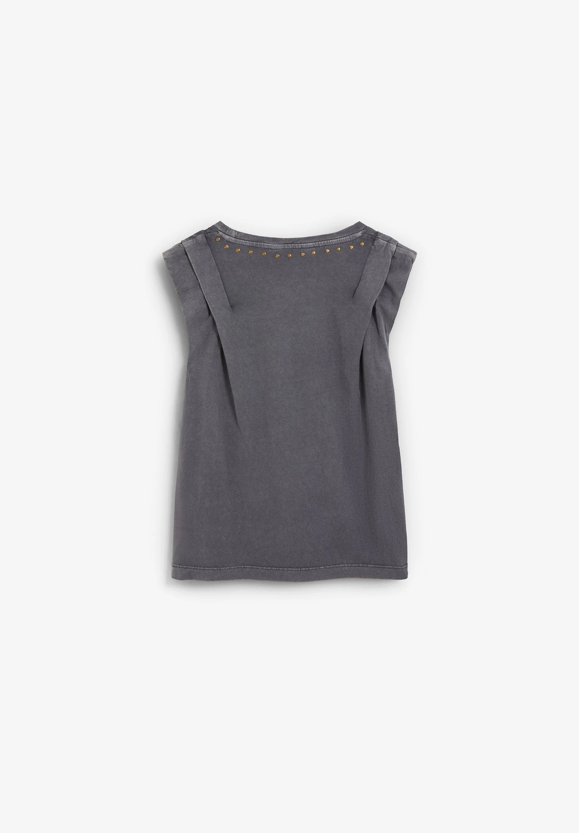 SLEEVELESS T-SHIRT WITH STUDS - Image 2