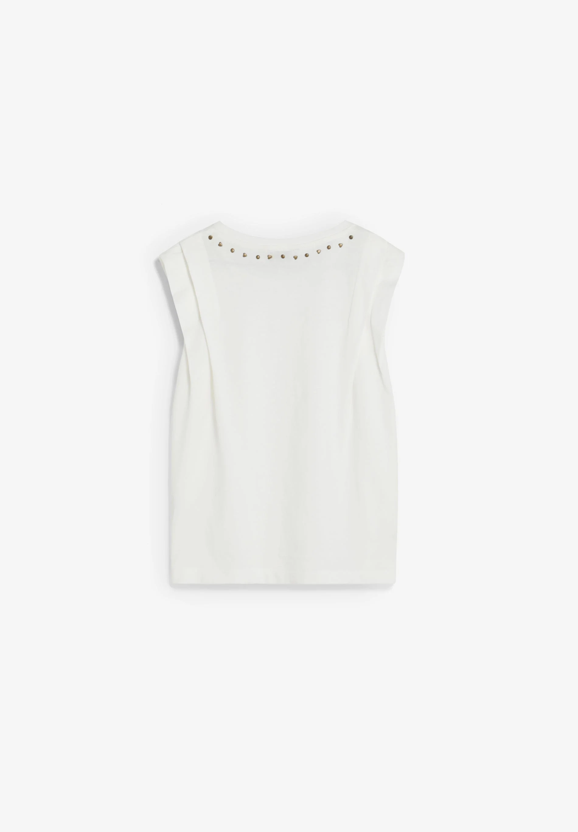 SLEEVELESS T-SHIRT WITH STUDS - Image 2