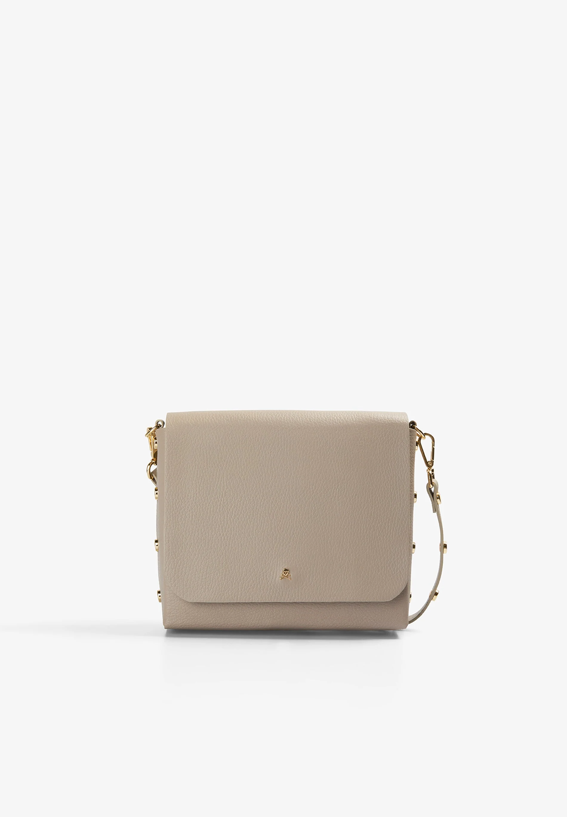 LEATHER BAG WITH APPLIQUÉS