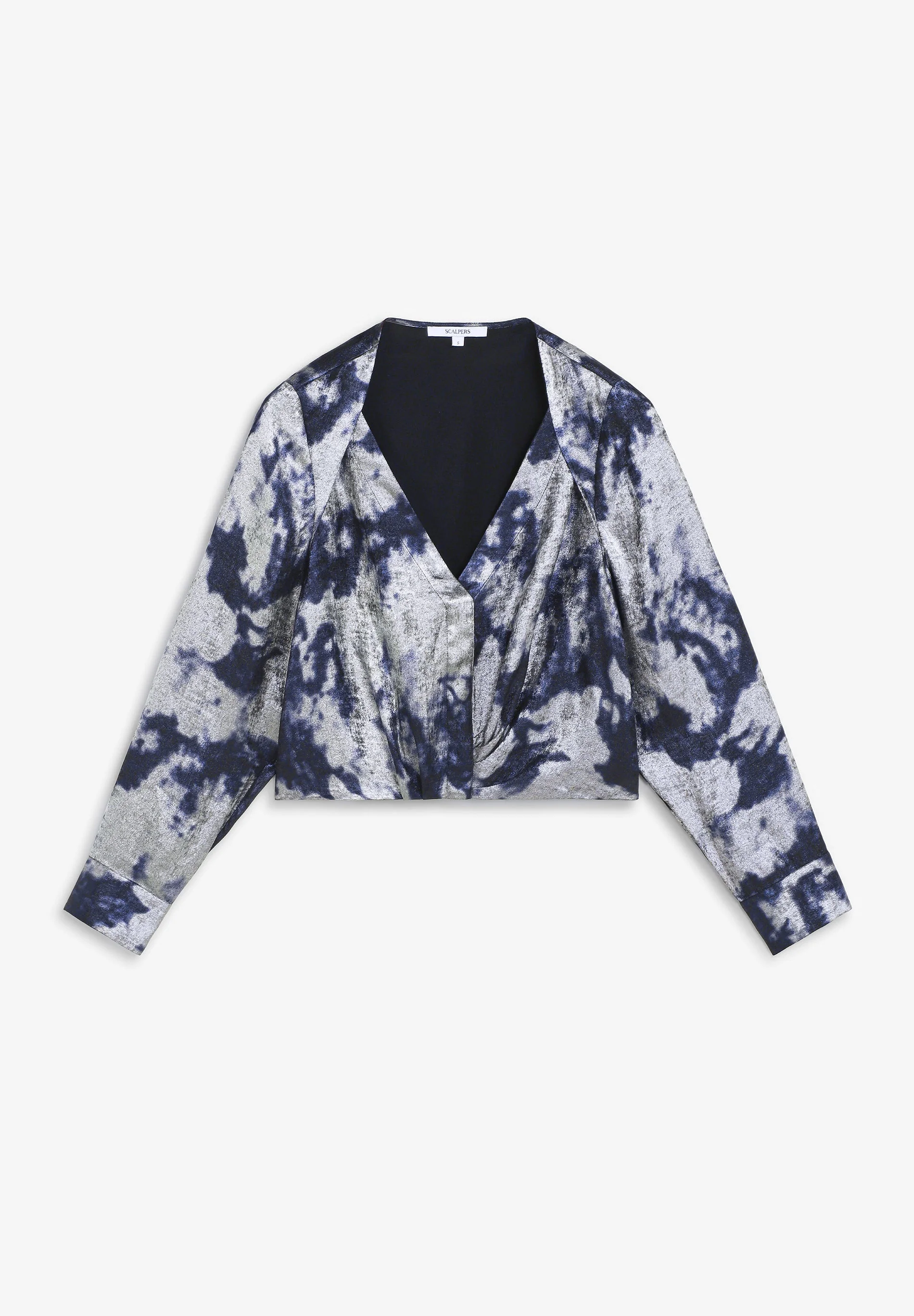 TIE-DYE BLOUSE WITH METALLIC DETAILS - Image 5