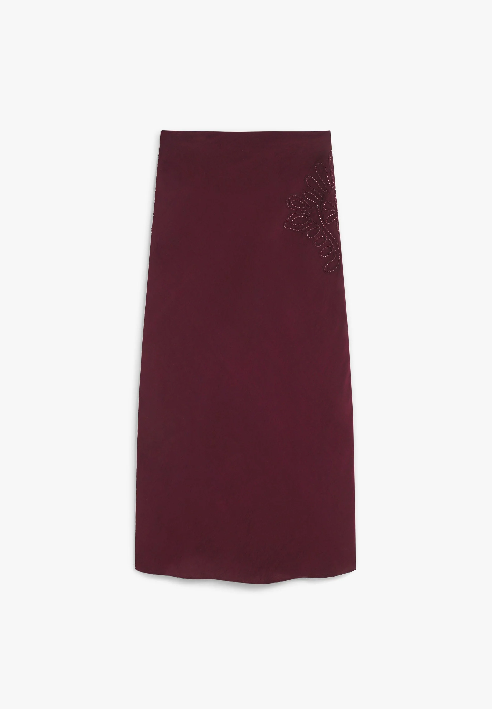 BIAS CUT SKIRT WITH EMBROIDERY - Image 5