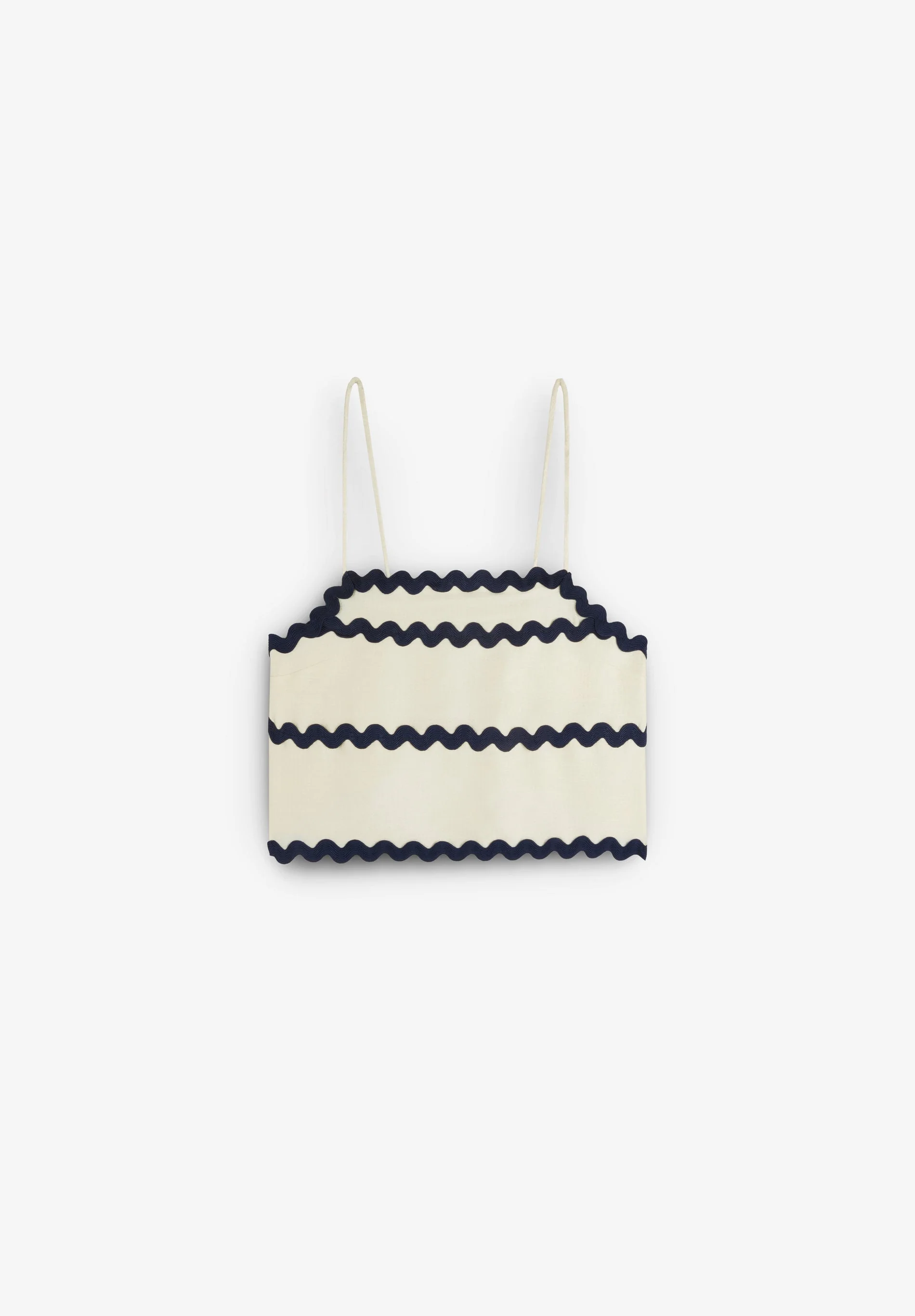 CONTRAST SCALLOPED TOP - Image 5