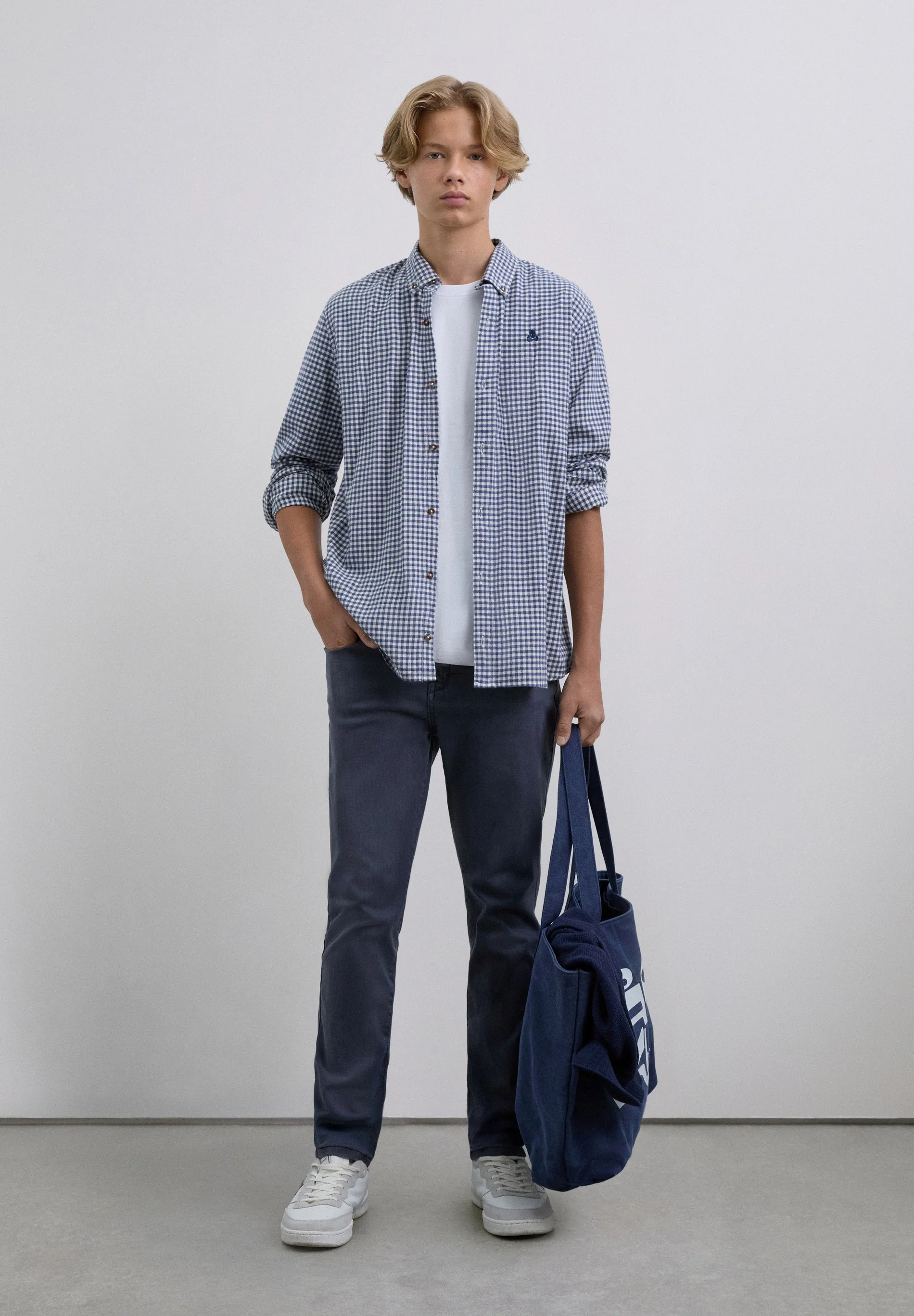 CHECK SHIRT WITH SKULL - Image 2