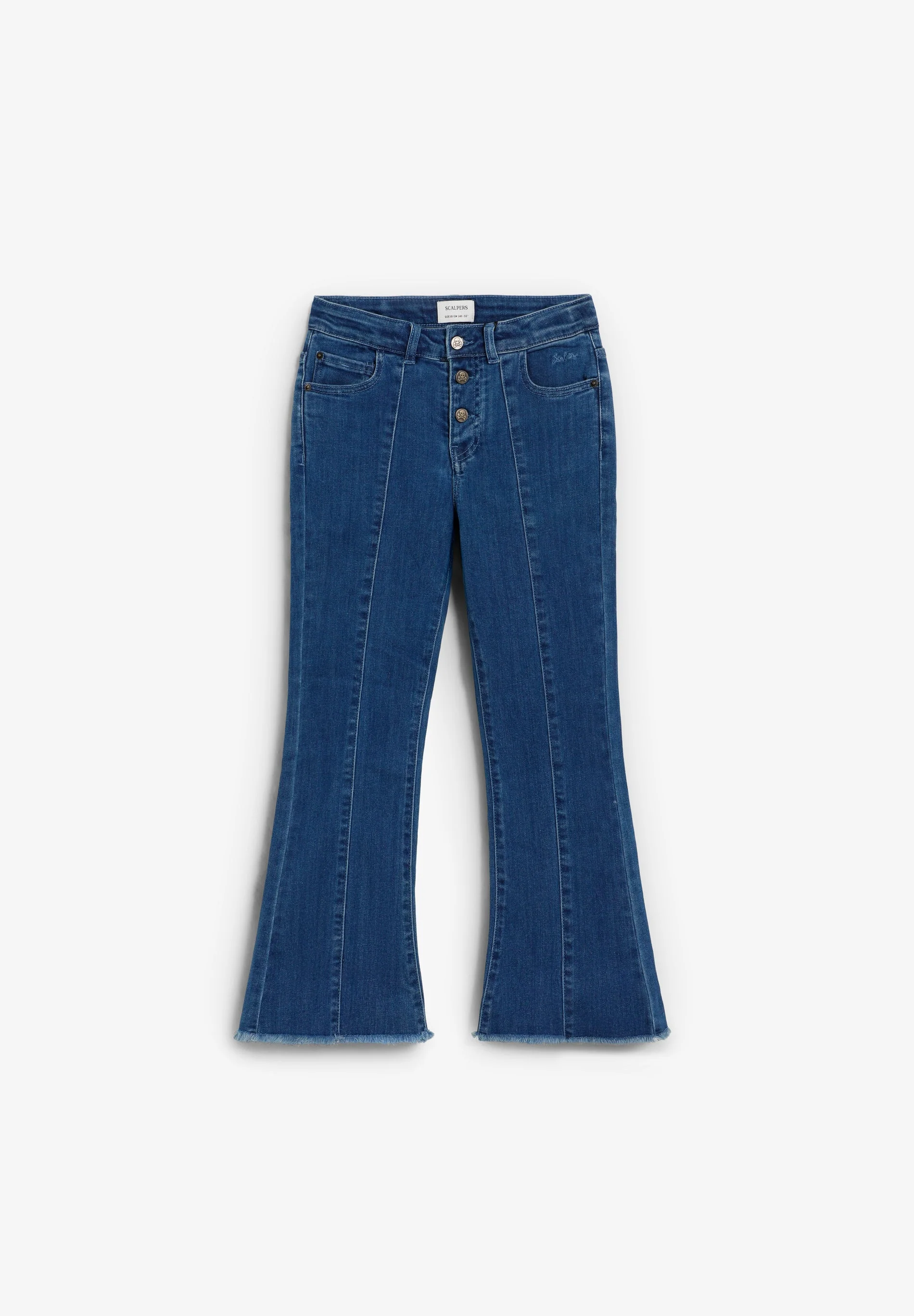 FLARED DENIM TROUSERS - Image 3