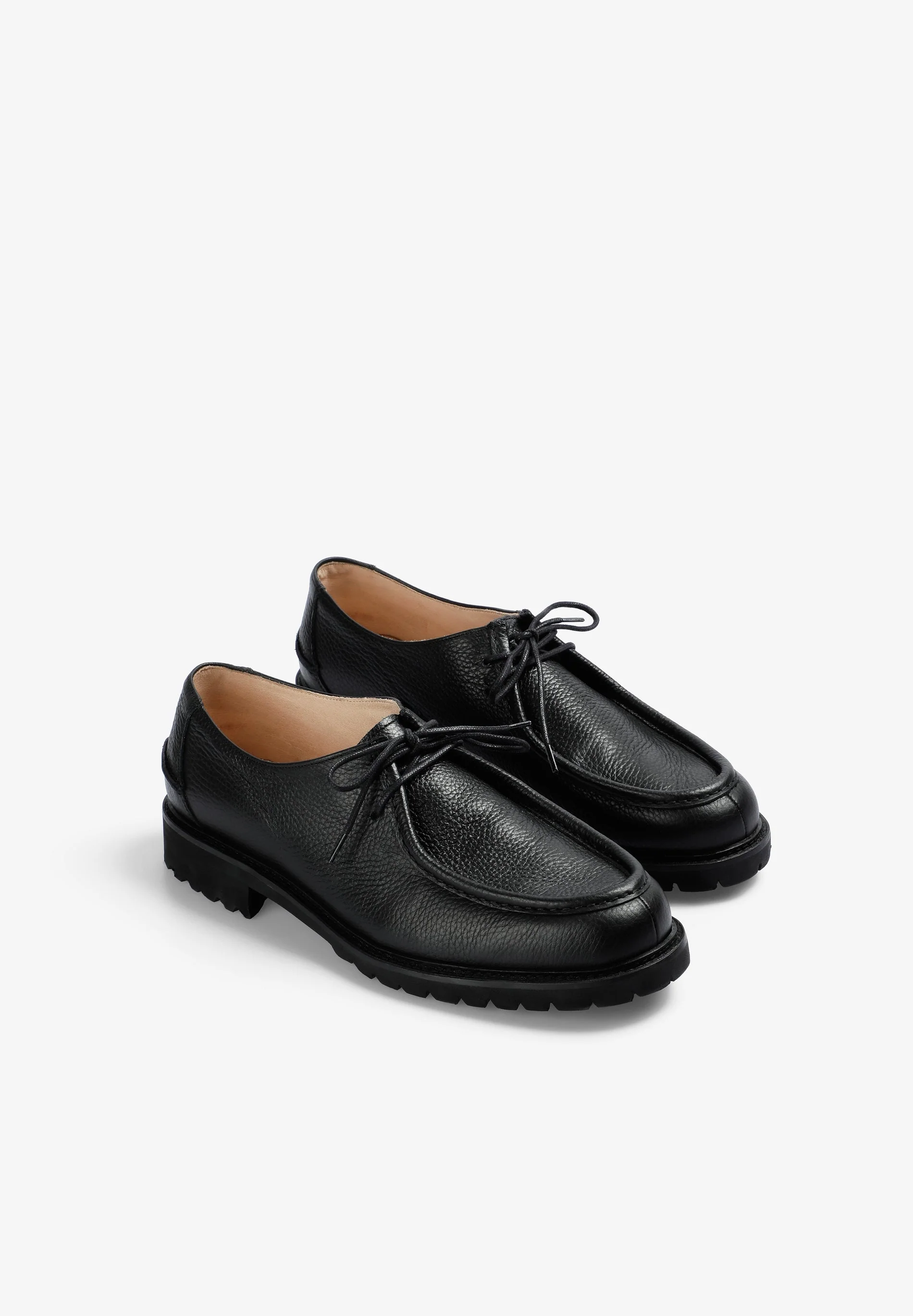 LEATHER SHOES WITH TRACK SOLES - Image 3