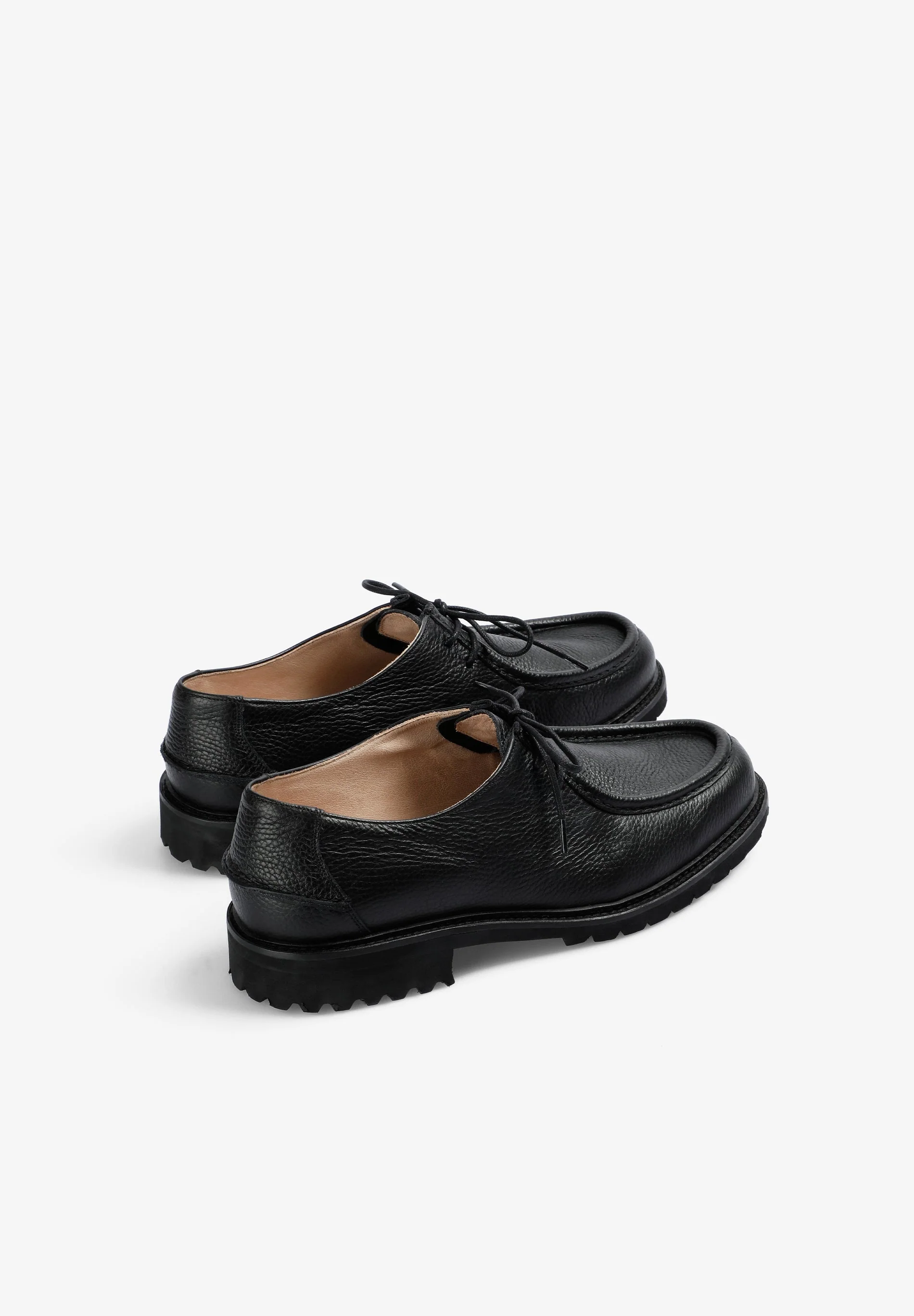 LEATHER SHOES WITH TRACK SOLES - Image 4