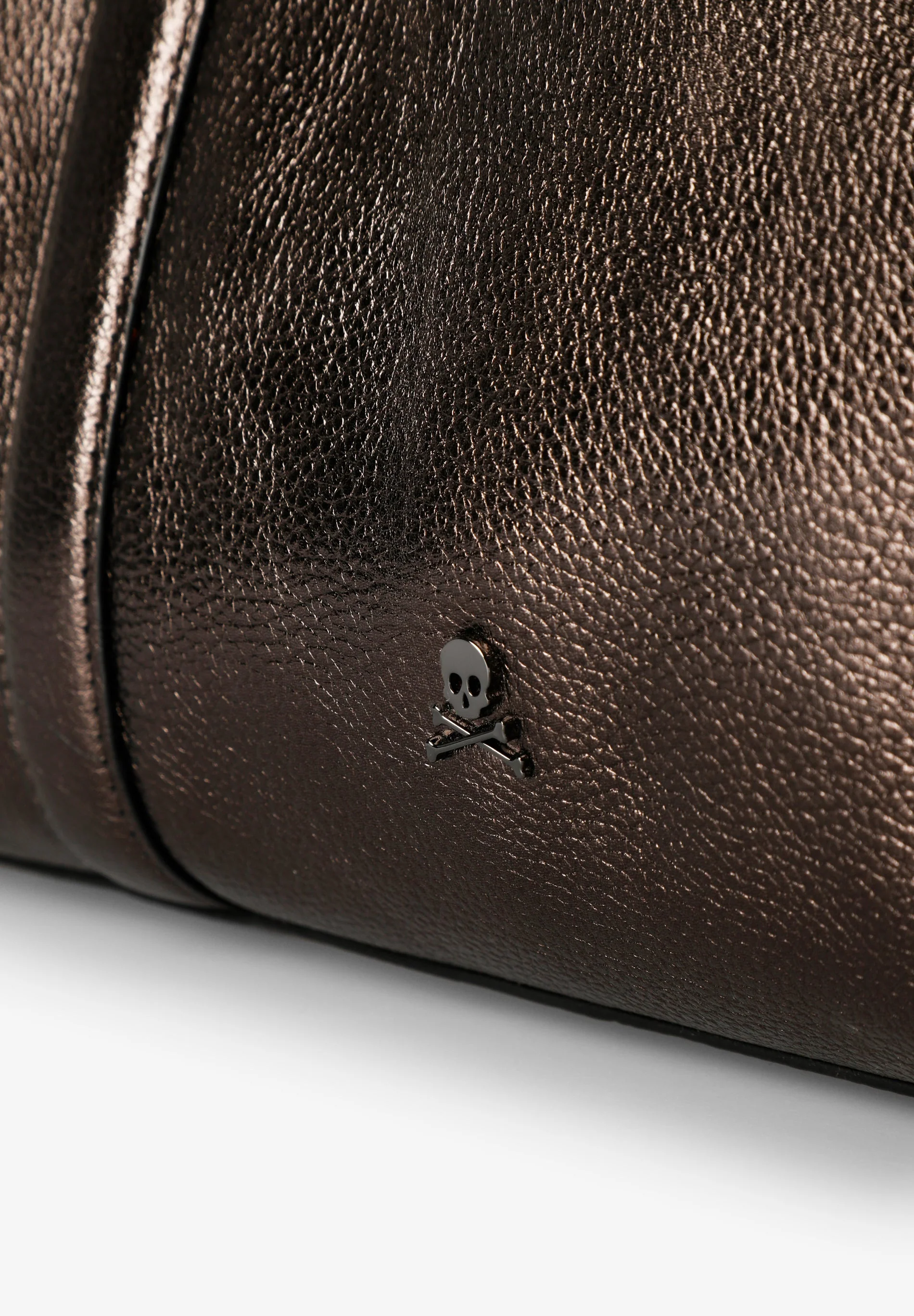 LEATHER AND METALLIC TOTE BAG - Image 5