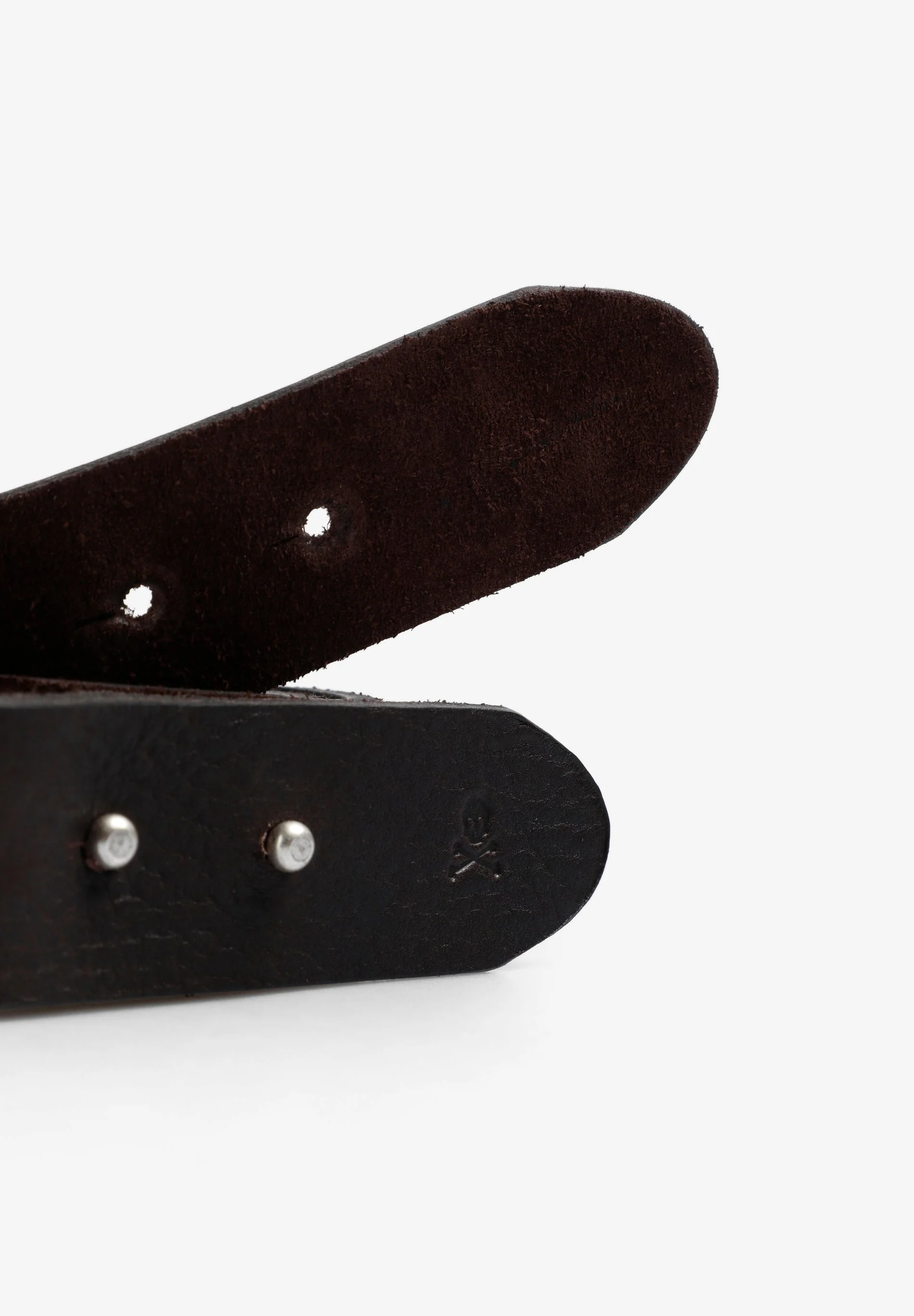 LEATHER BELT WITH IRREGULAR BUCKLE - Image 4
