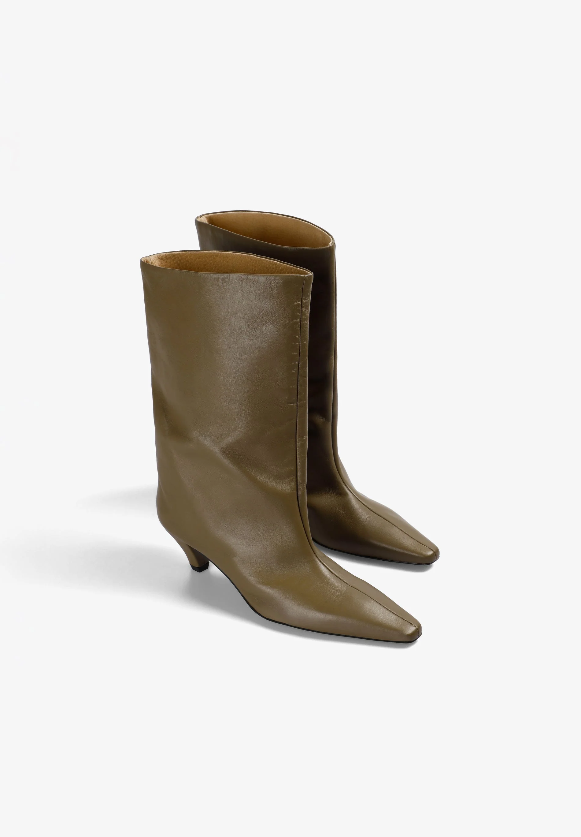 GATHERED LEATHER BOOT - Image 4