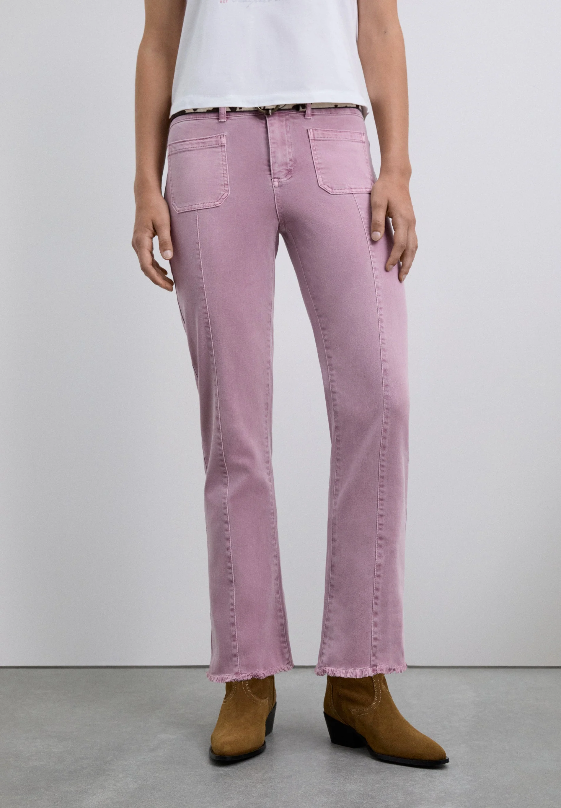 FLARED TROUSERS WITH FRINGING - Image 3