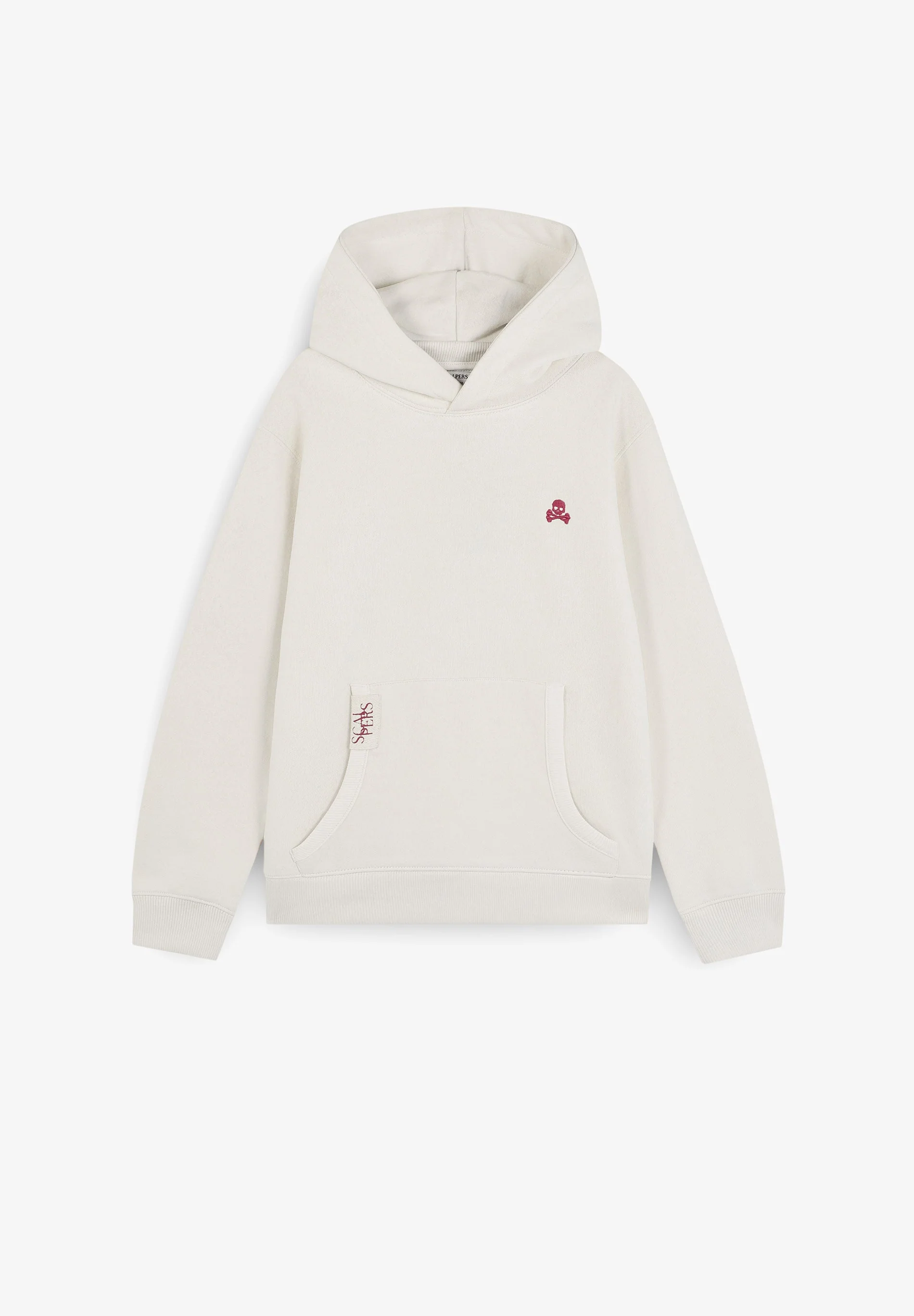 HOODIE WITH EMBROIDERED SKULL - Image 5