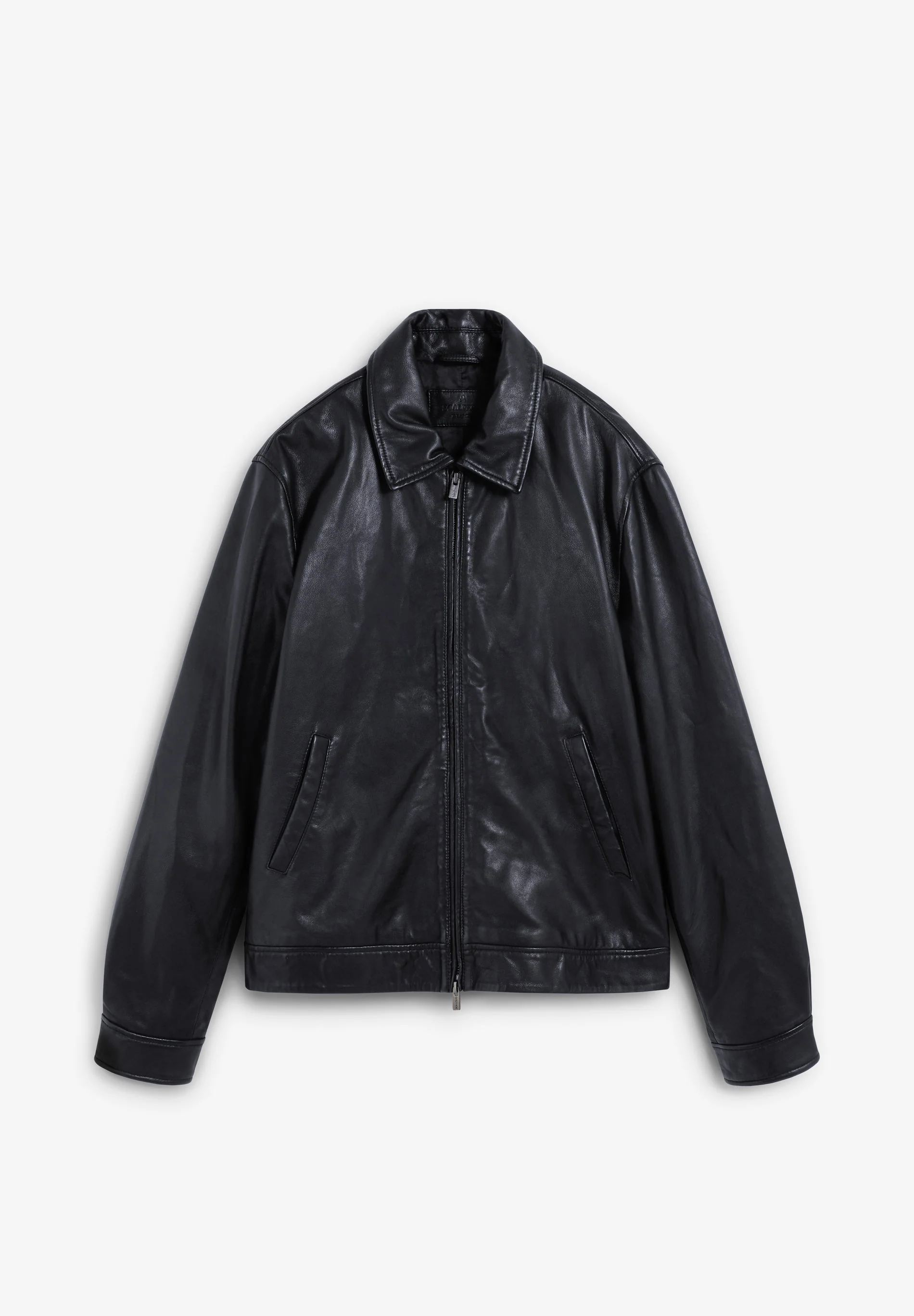 COLLARED LEATHER JACKET - Image 8
