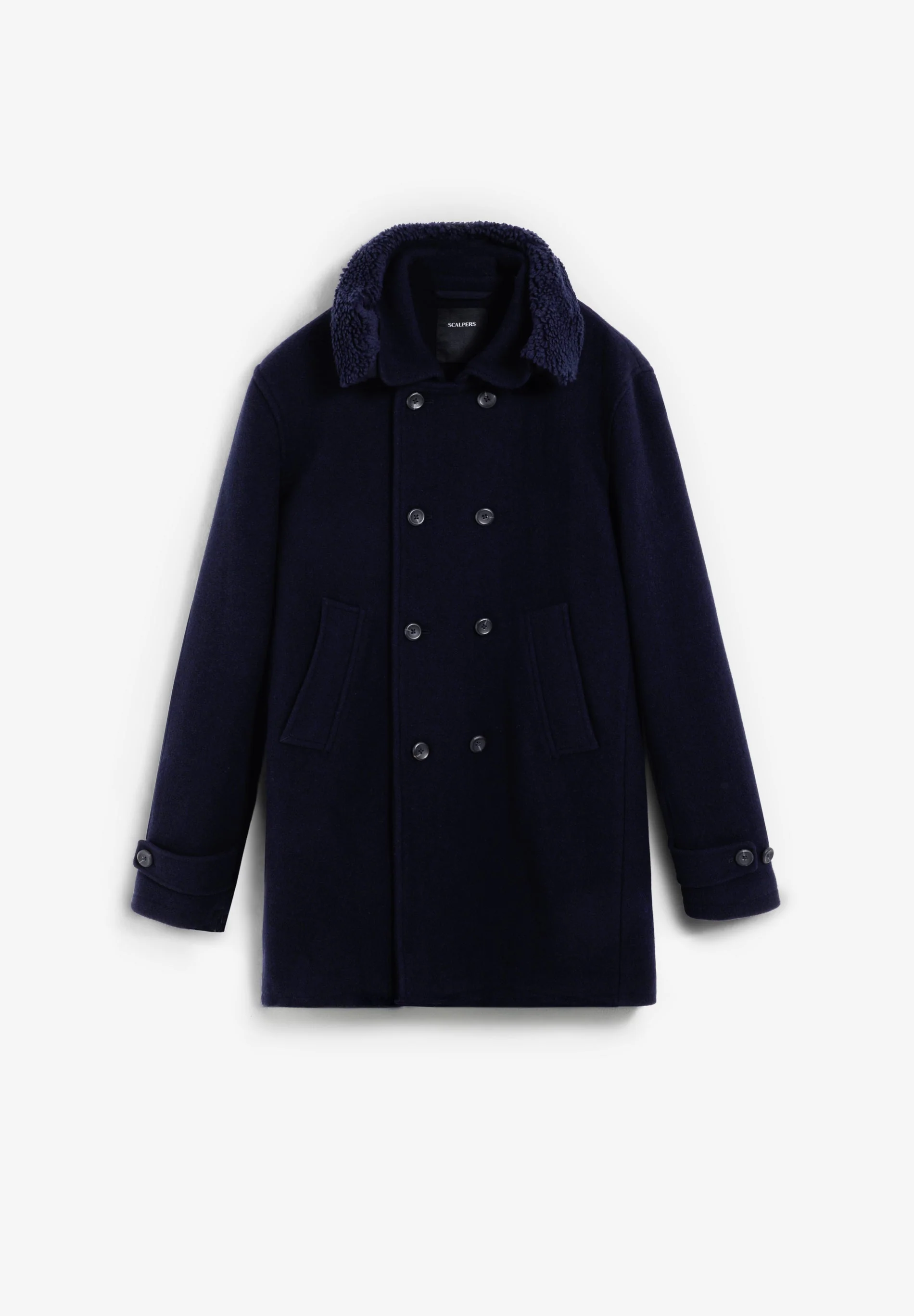 DOUBLE BREASTED WOOL COAT - Image 7