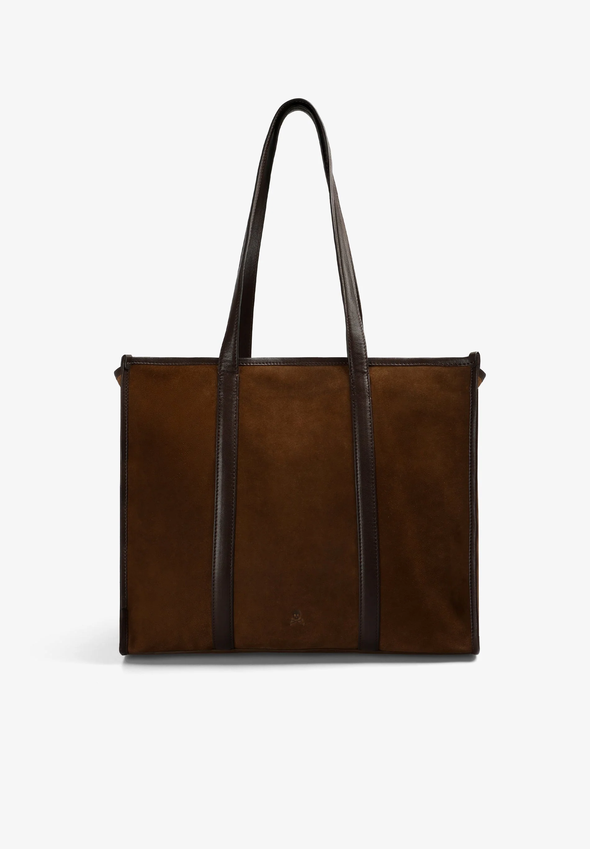 CONTRAST SUEDE TOTE BAG - Image 4