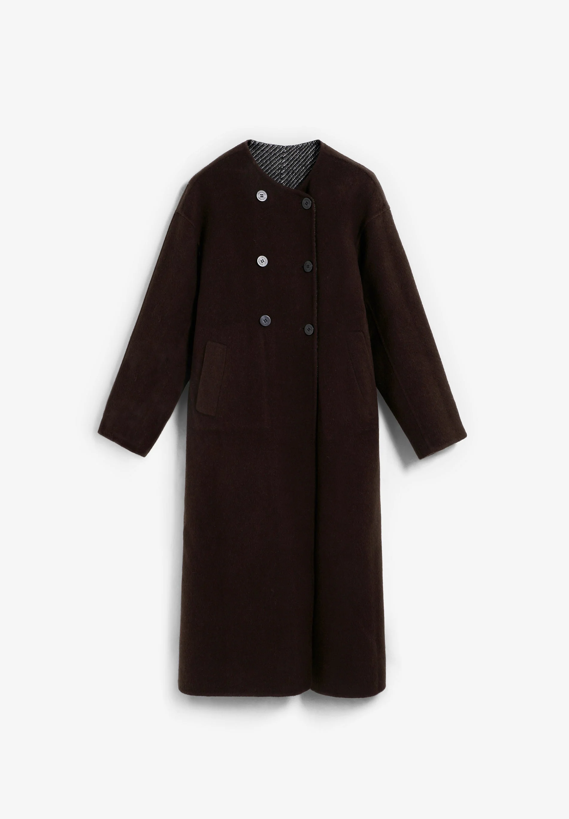 REVERSIBLE WOOL BLEND COAT - Image 10