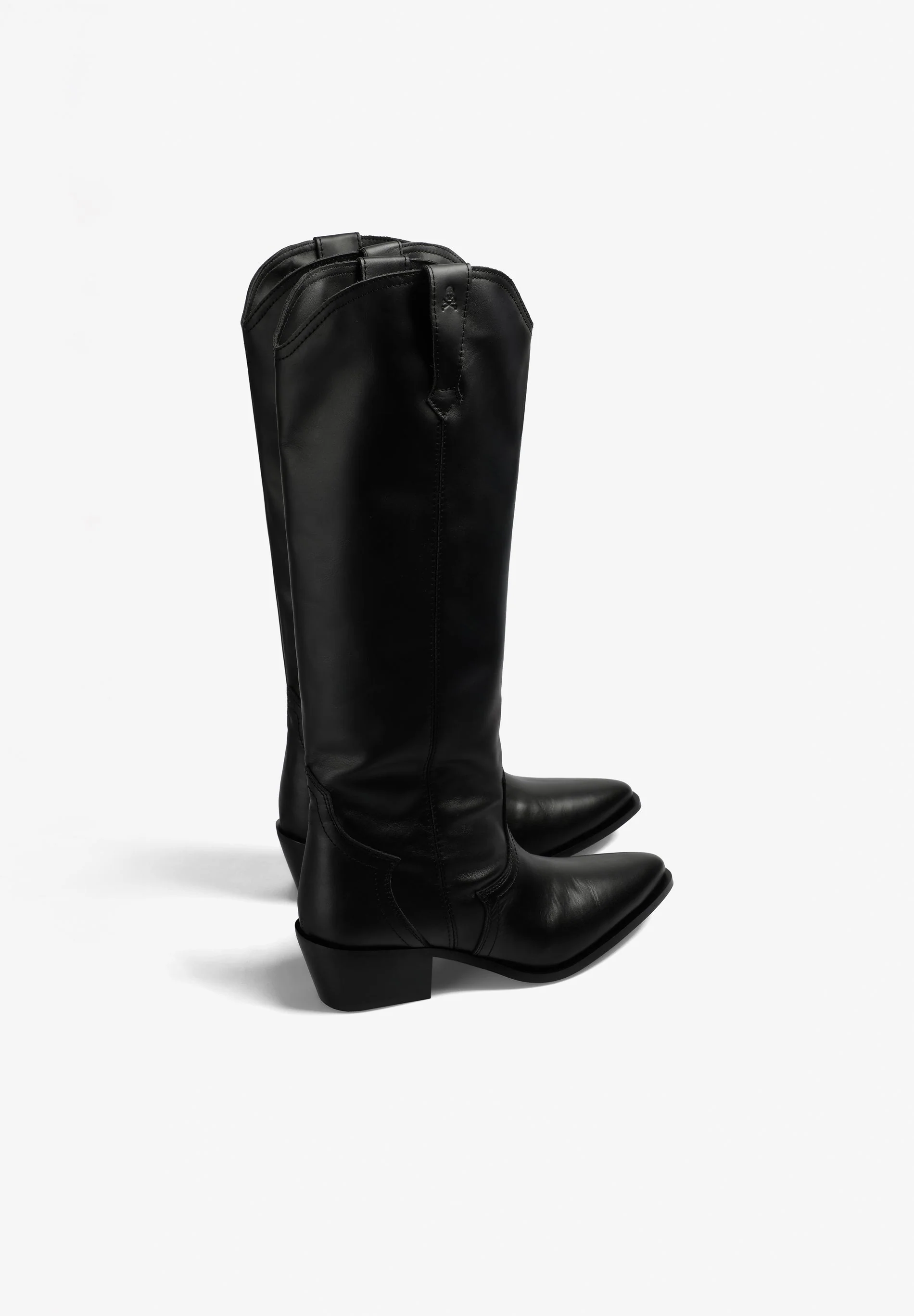 LEATHER KNEE-HIGH COWBOY BOOTS - Image 4
