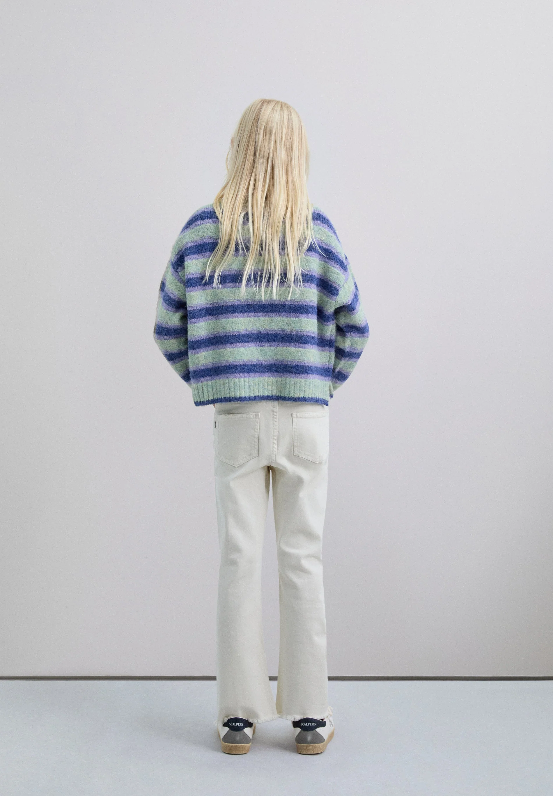 FLARED DENIM TROUSERS - Image 5