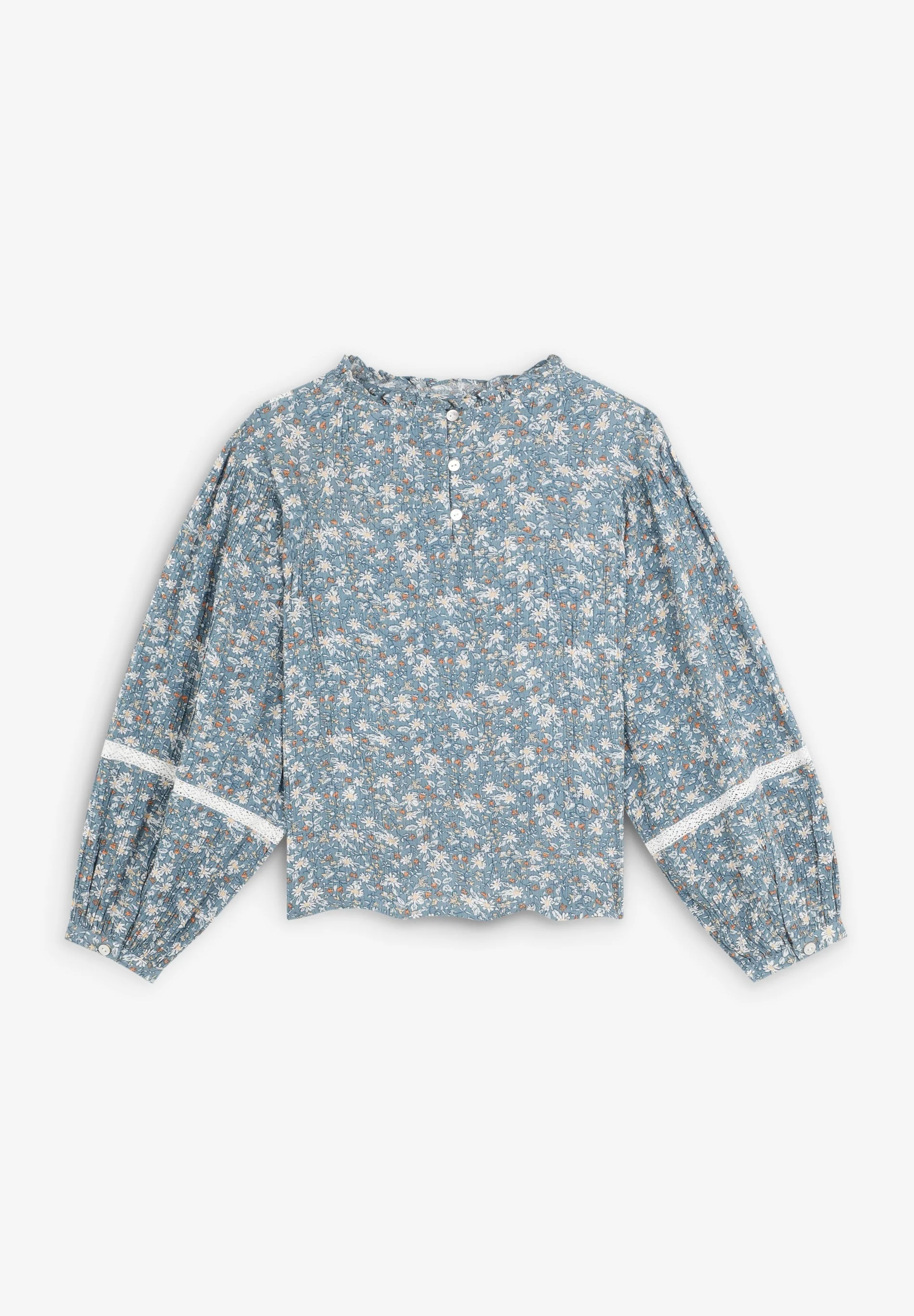 CONTRAST PRINT BLOUSE - Image 7