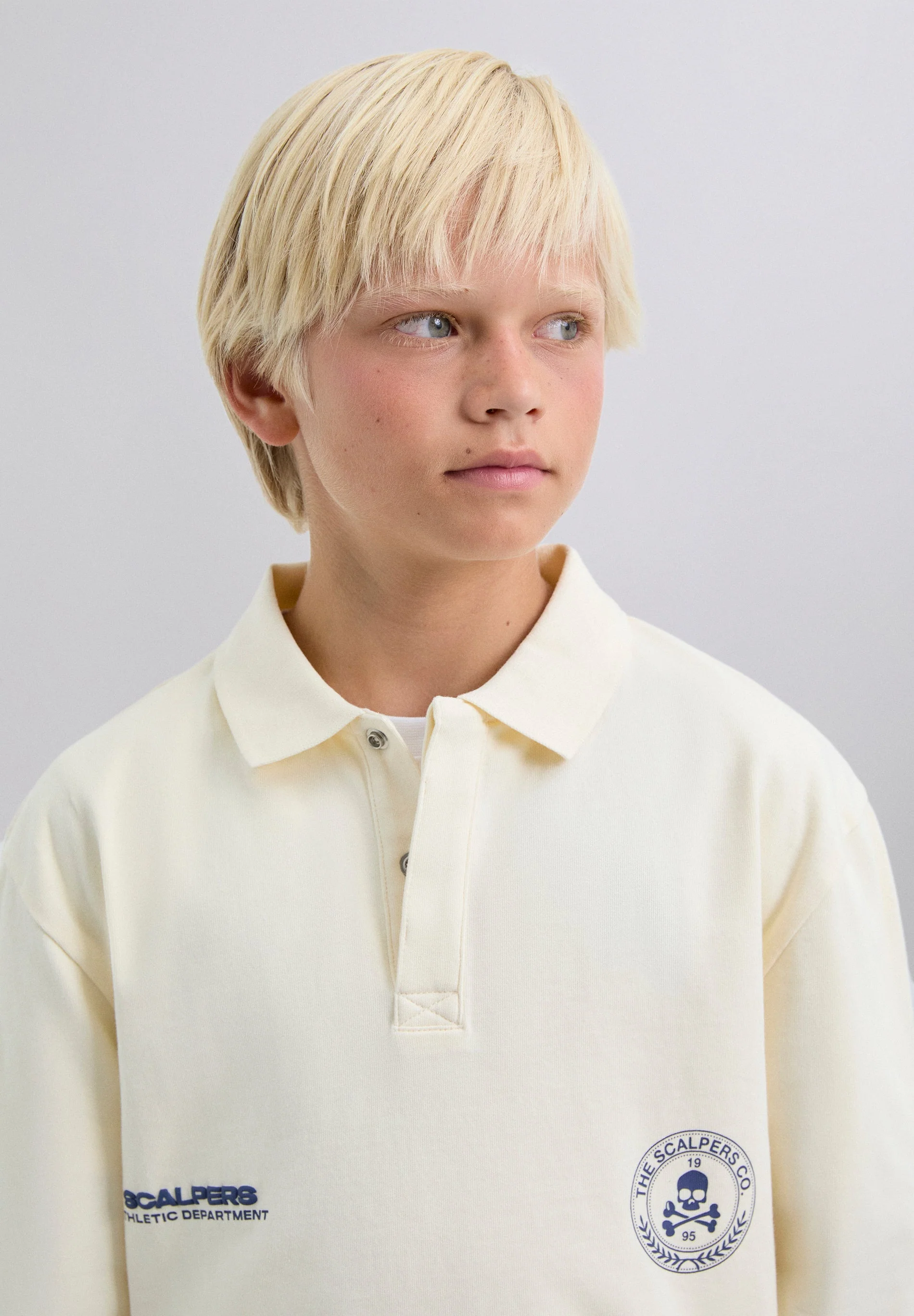 LONG SLEEVE PRINTED POLO SHIRT - Image 4