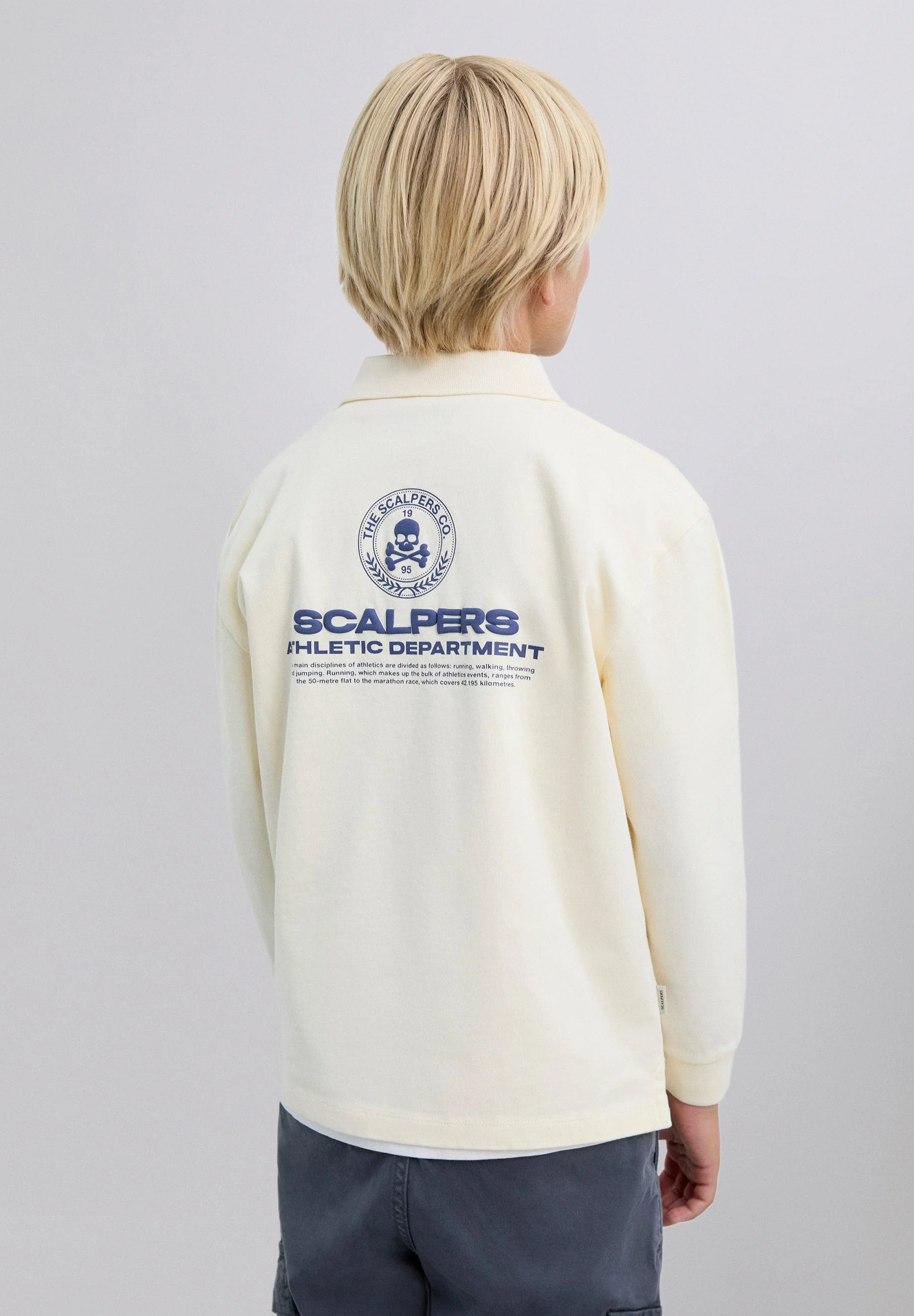 LONG SLEEVE PRINTED POLO SHIRT - Image 5
