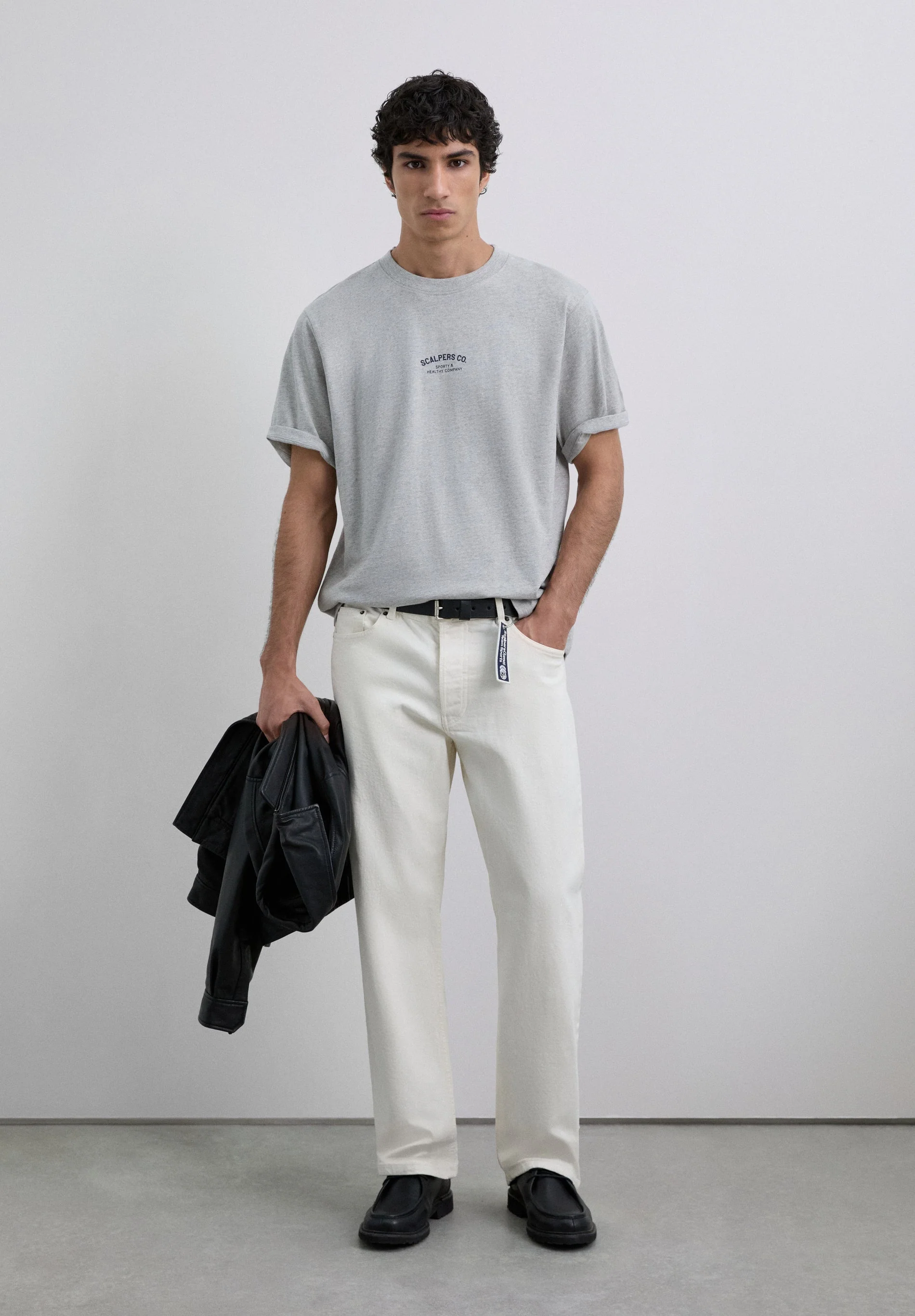 PRINT T-SHIRT WITH CONTRAST LOGO - Image 4
