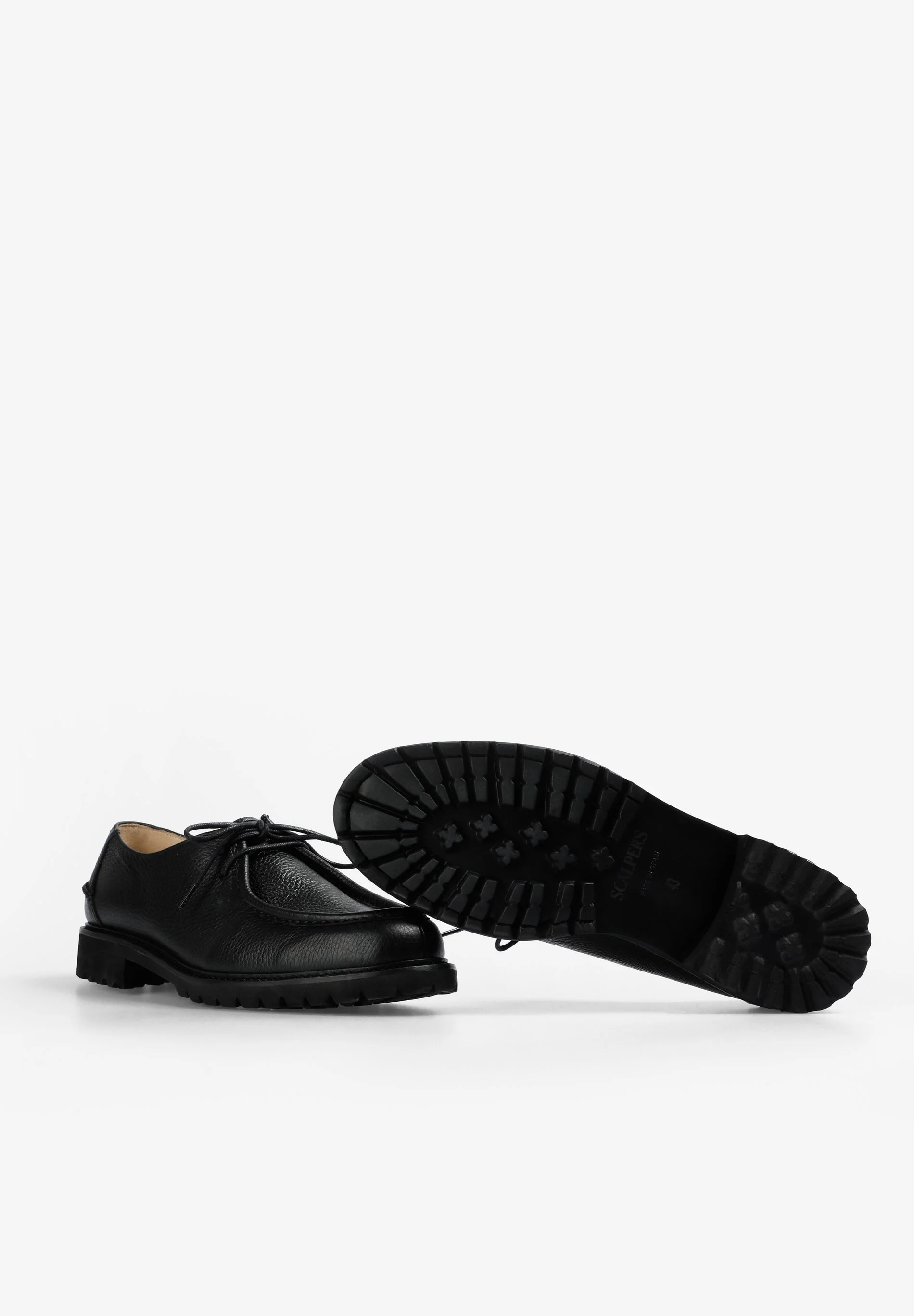 LEATHER SHOES WITH TRACK SOLES - Image 4