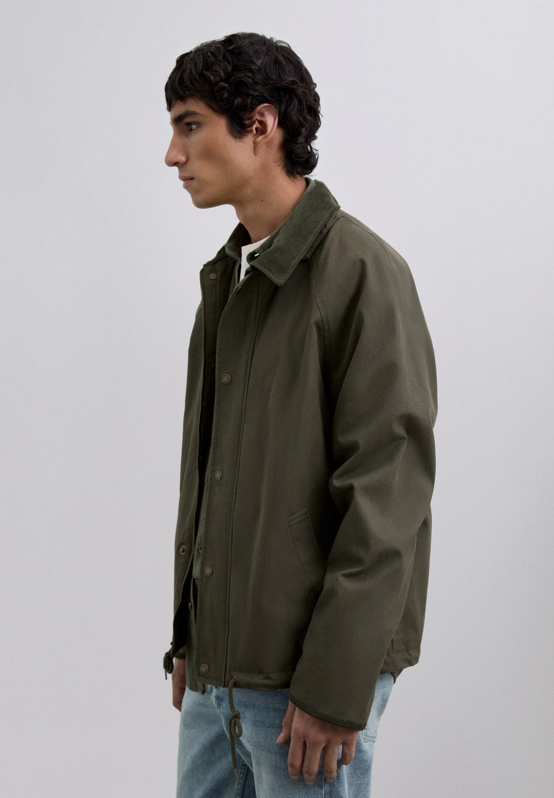 COTTON JACKET WITH HOOD - Image 5