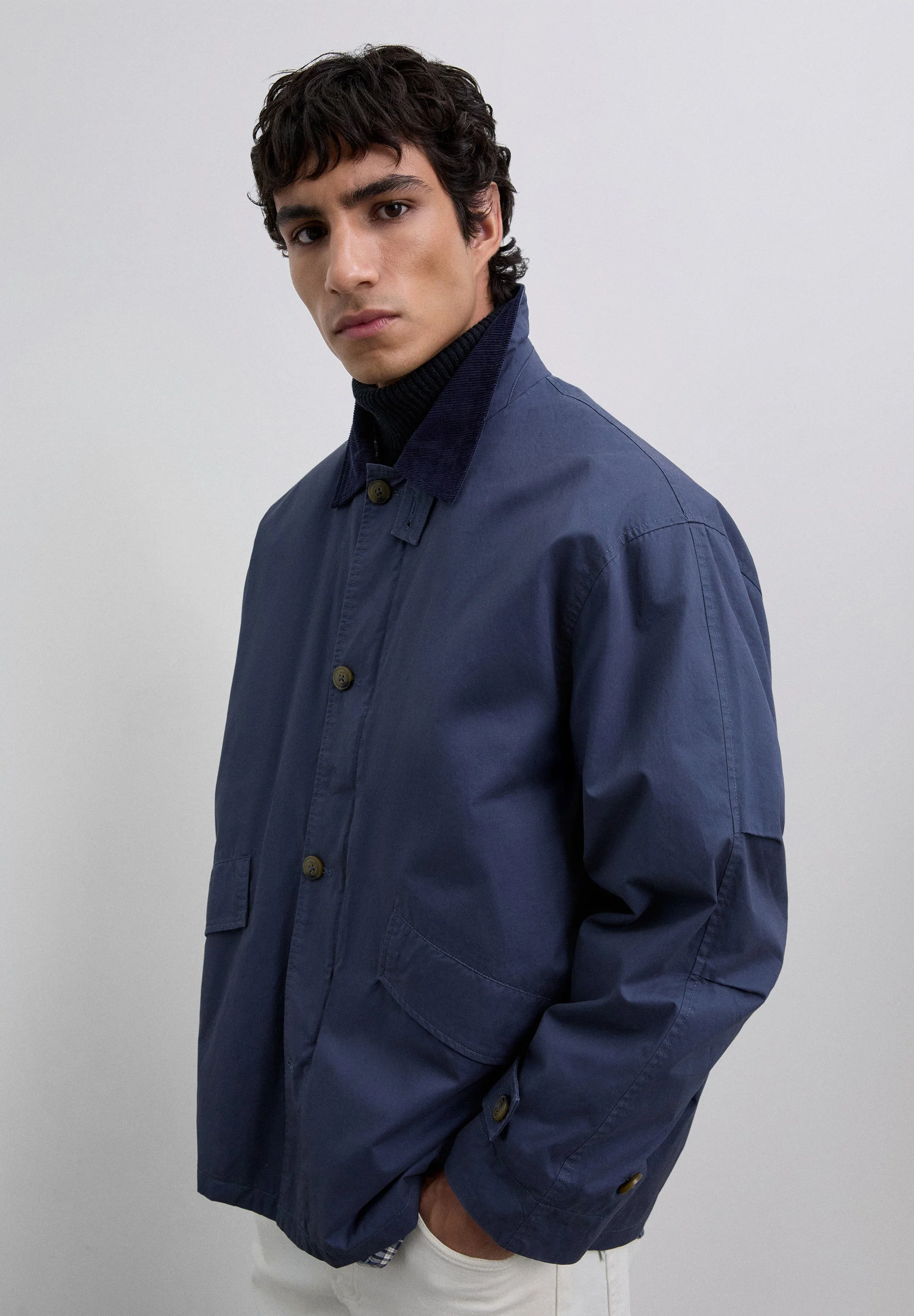 JACKET WITH CORDUROY COLLAR - Image 6