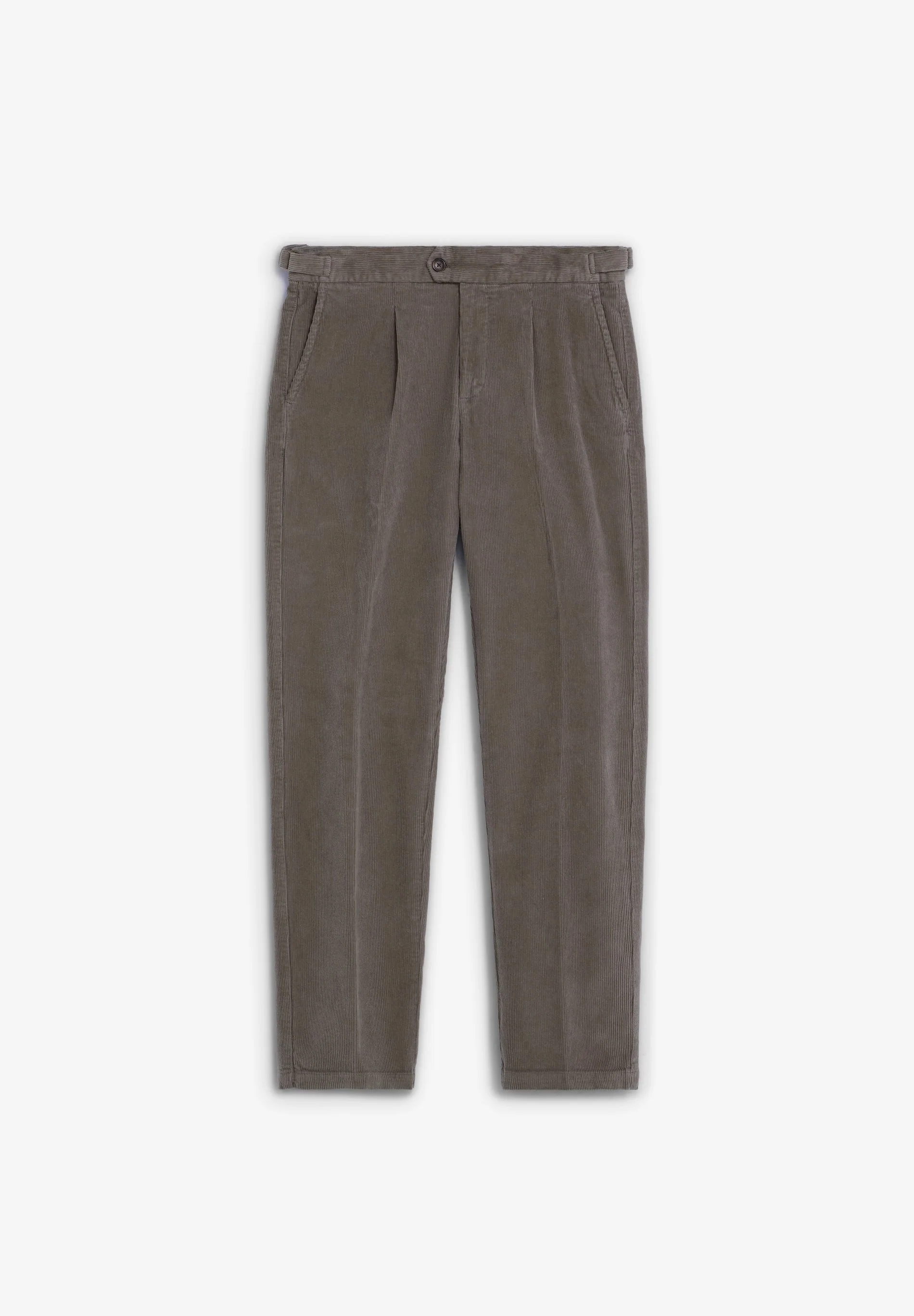 SLIM FIT CORDUROY TROUSERS WITH DARTS - Image 6