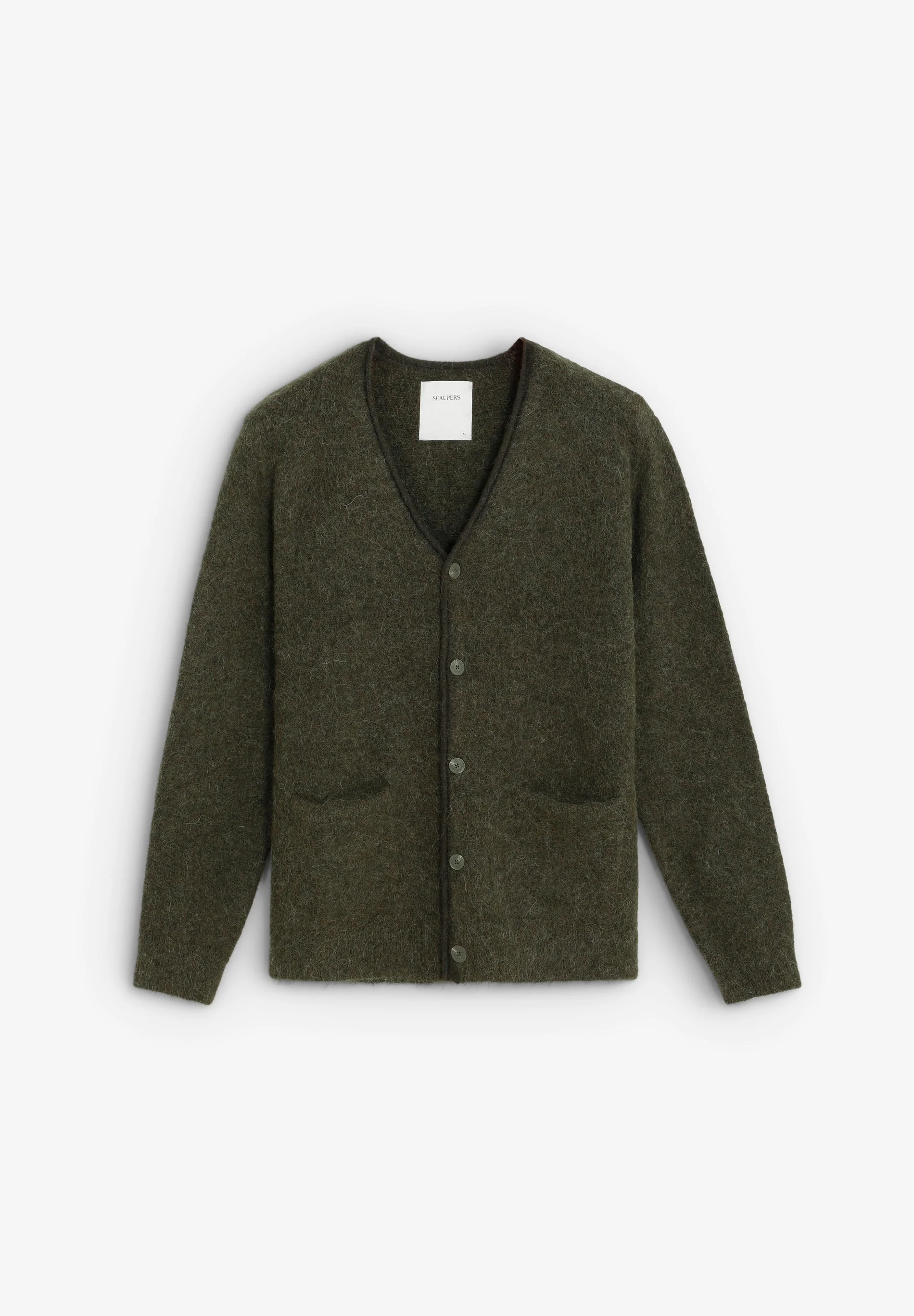 V-NECK ALPACA CARDIGAN - Image 5