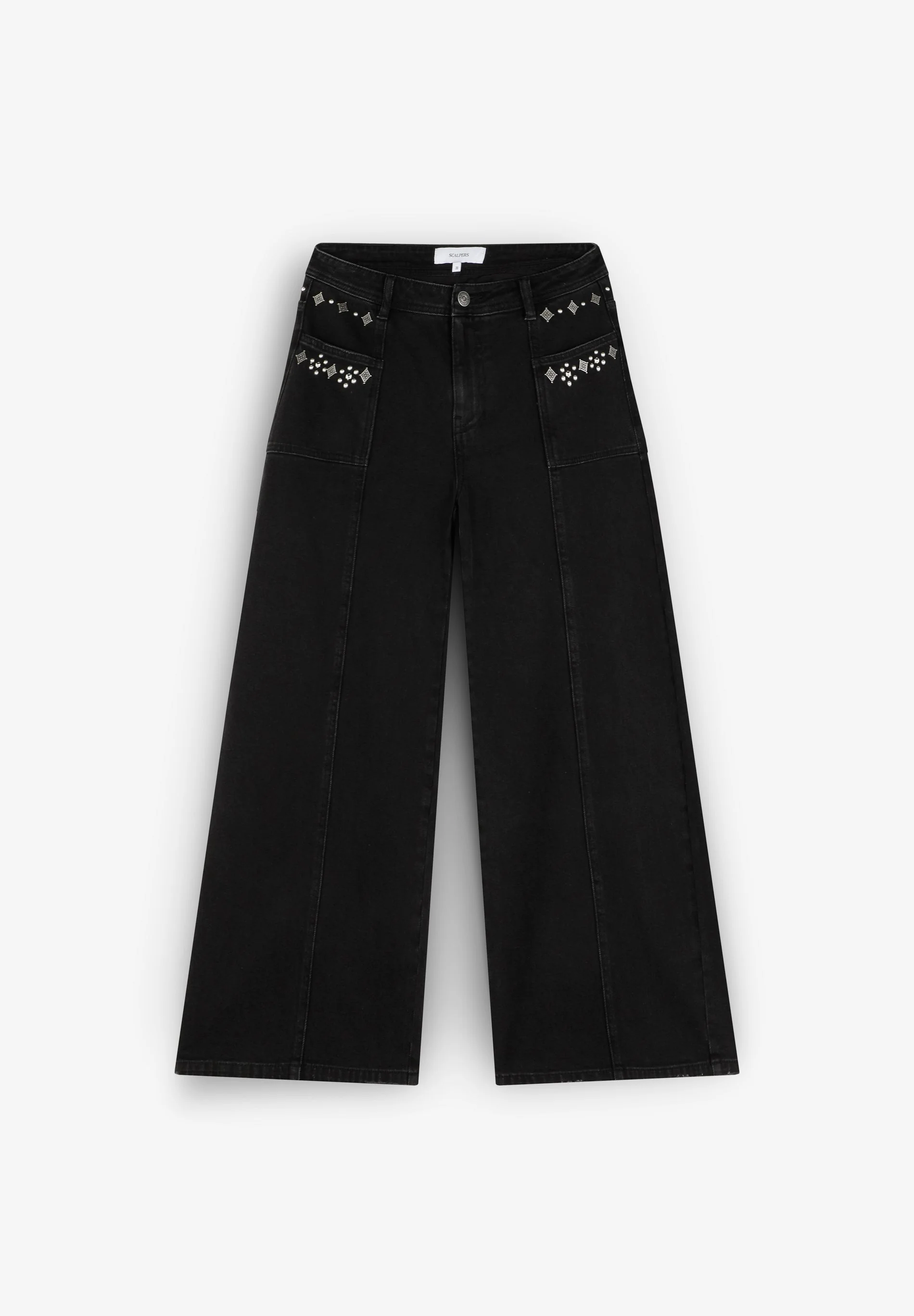 STUDDED CULOTTE JEANS - Image 5