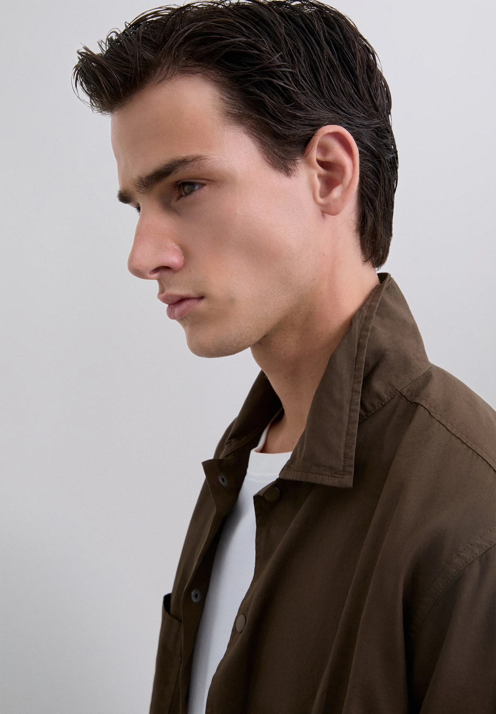 CLASSIC COLLARED OVERSHIRT - Image 3