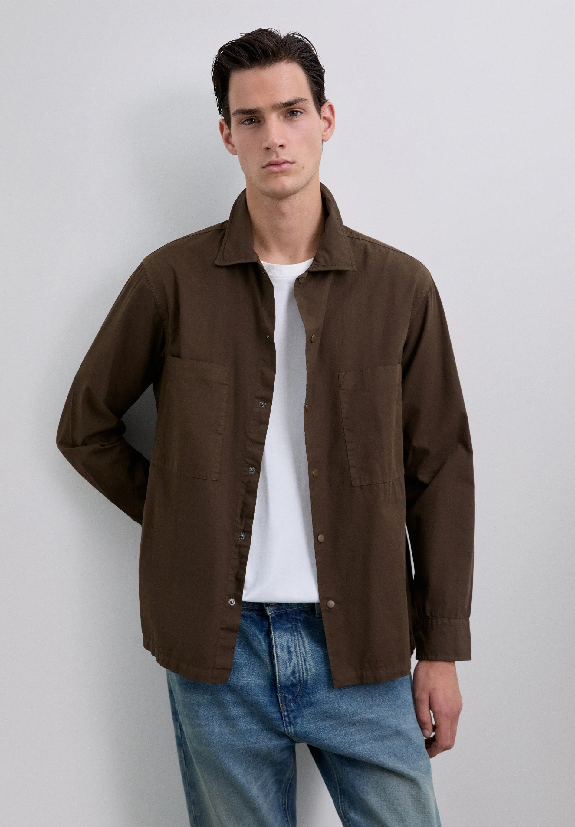 CLASSIC COLLARED OVERSHIRT - Image 4