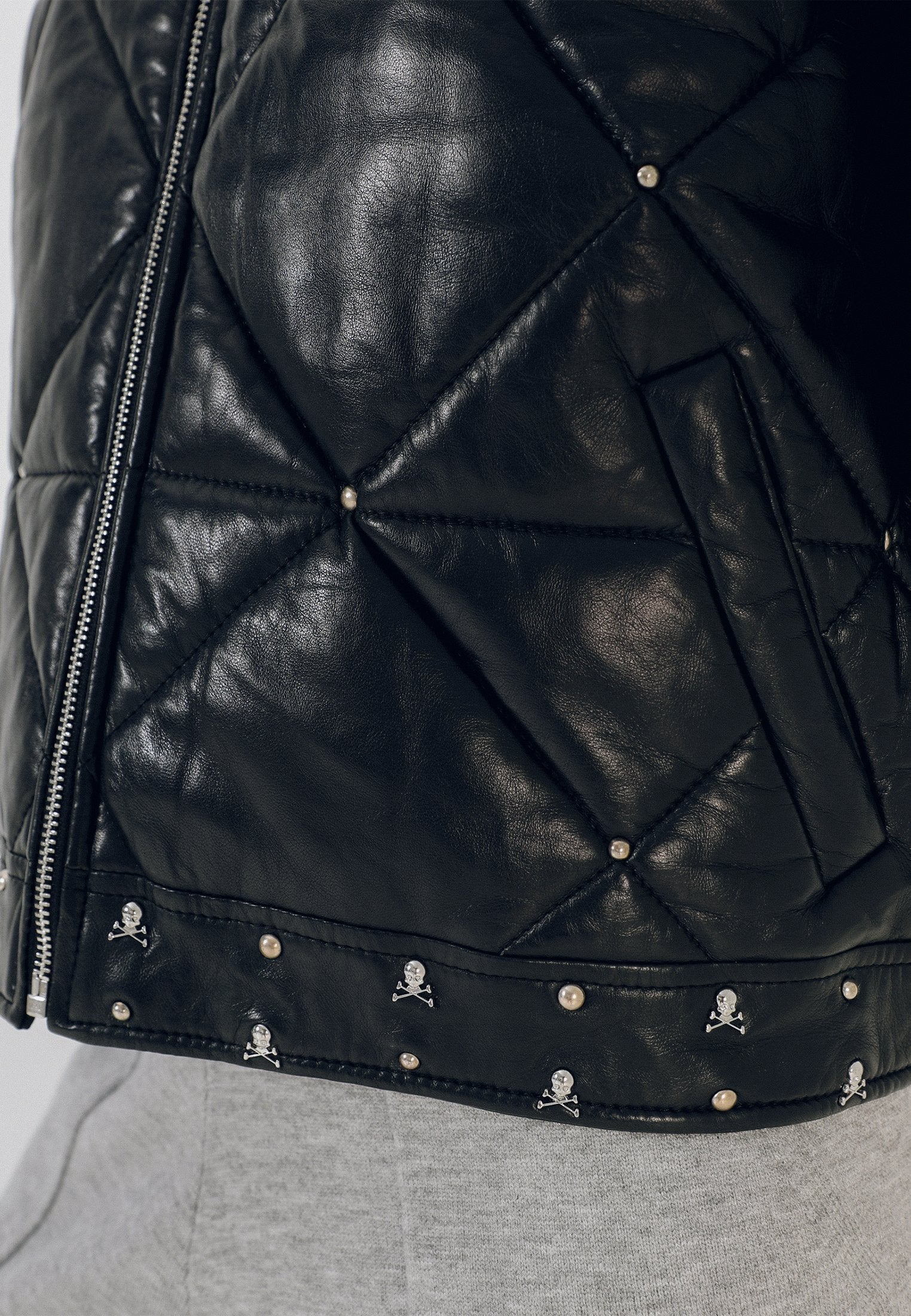 LEATHER PUFF JACKET - Image 5