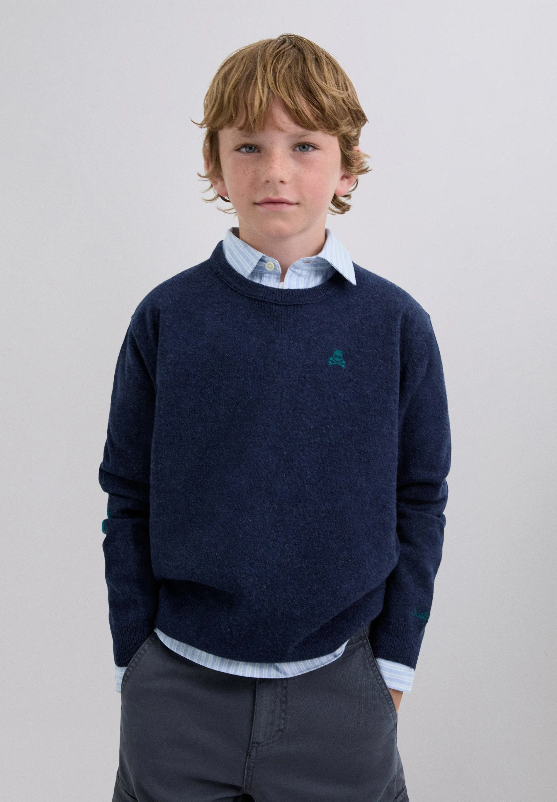 SKULL SWEATER WITH ELBOW PADS - Image 2