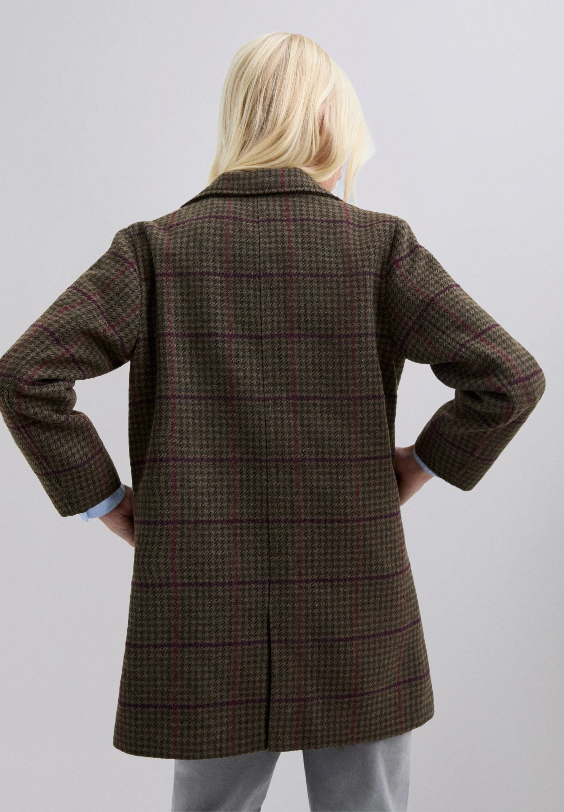 CHECK CLOTH COAT - Image 7