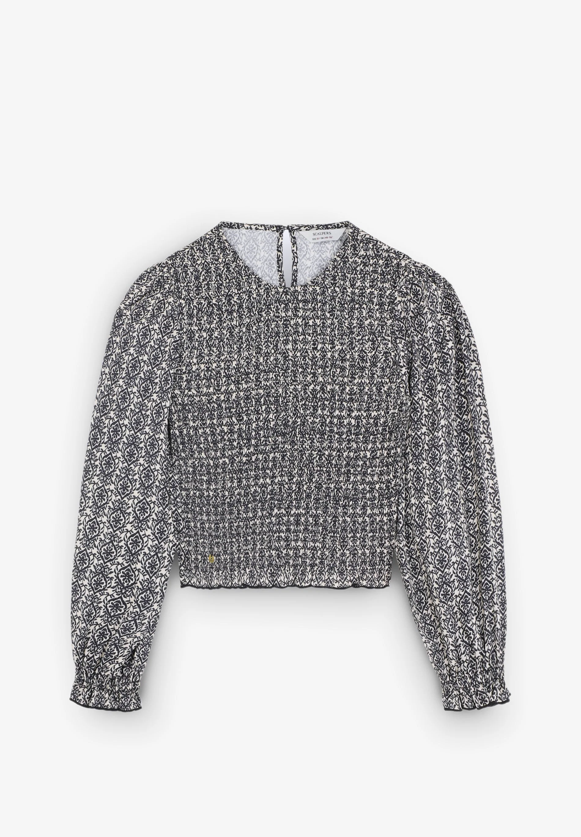 PRINT BLOUSE WITH RUFFLE - Image 8