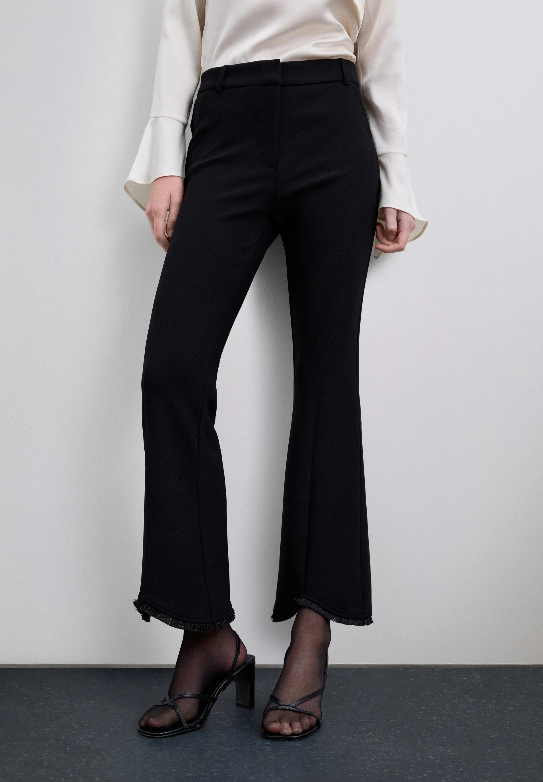 SMART TROUSERS WITH FRINGING - Image 3