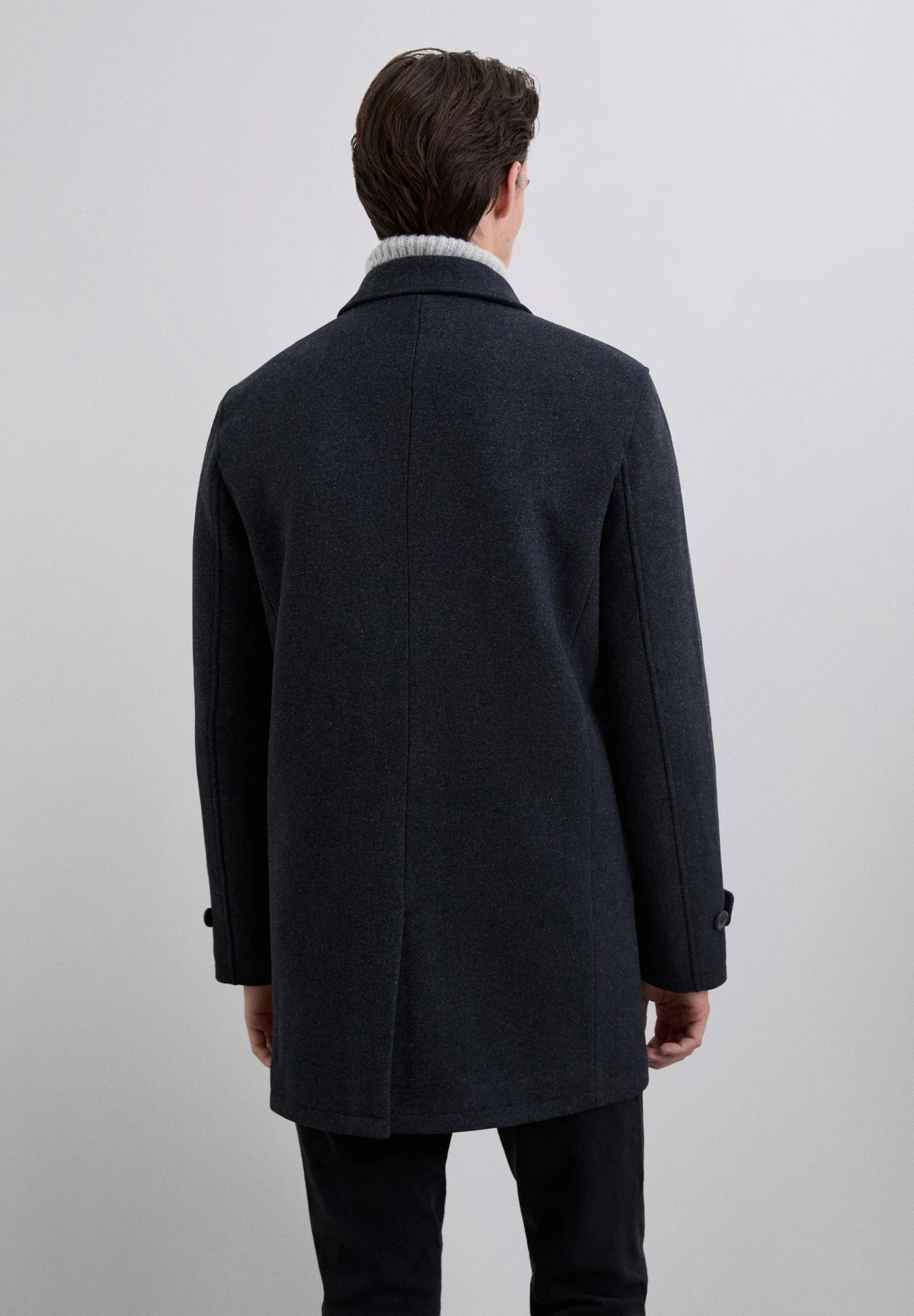 DOUBLE-BREASTED WOOL COAT - Image 6
