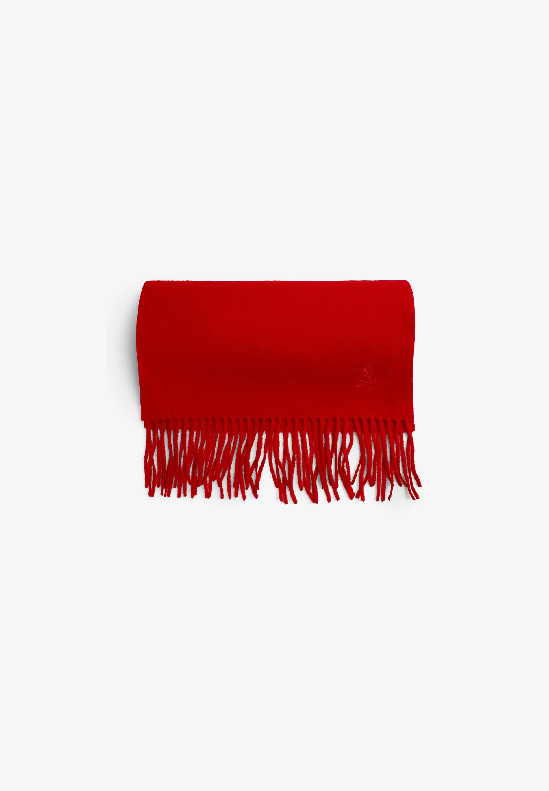 BASIC WOOL SCARF WITH FRINGES