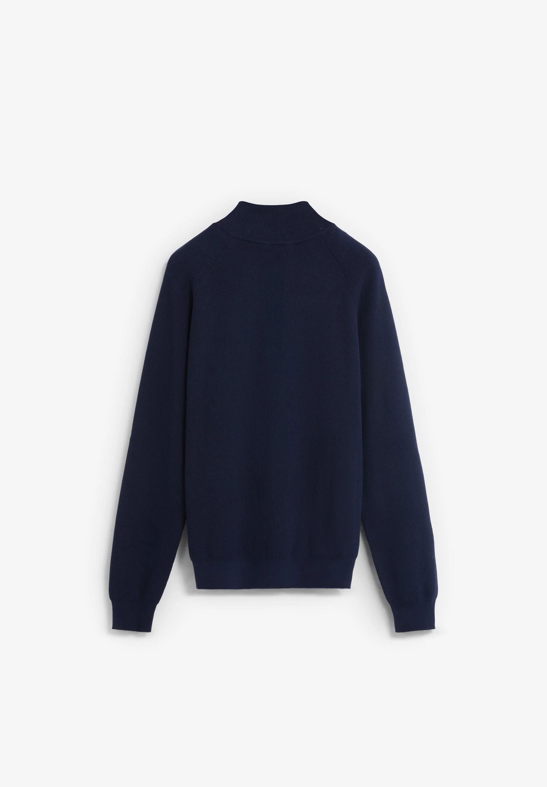 KNIT SWEATER WITH ZIP-UP MOCK NECK - Image 6